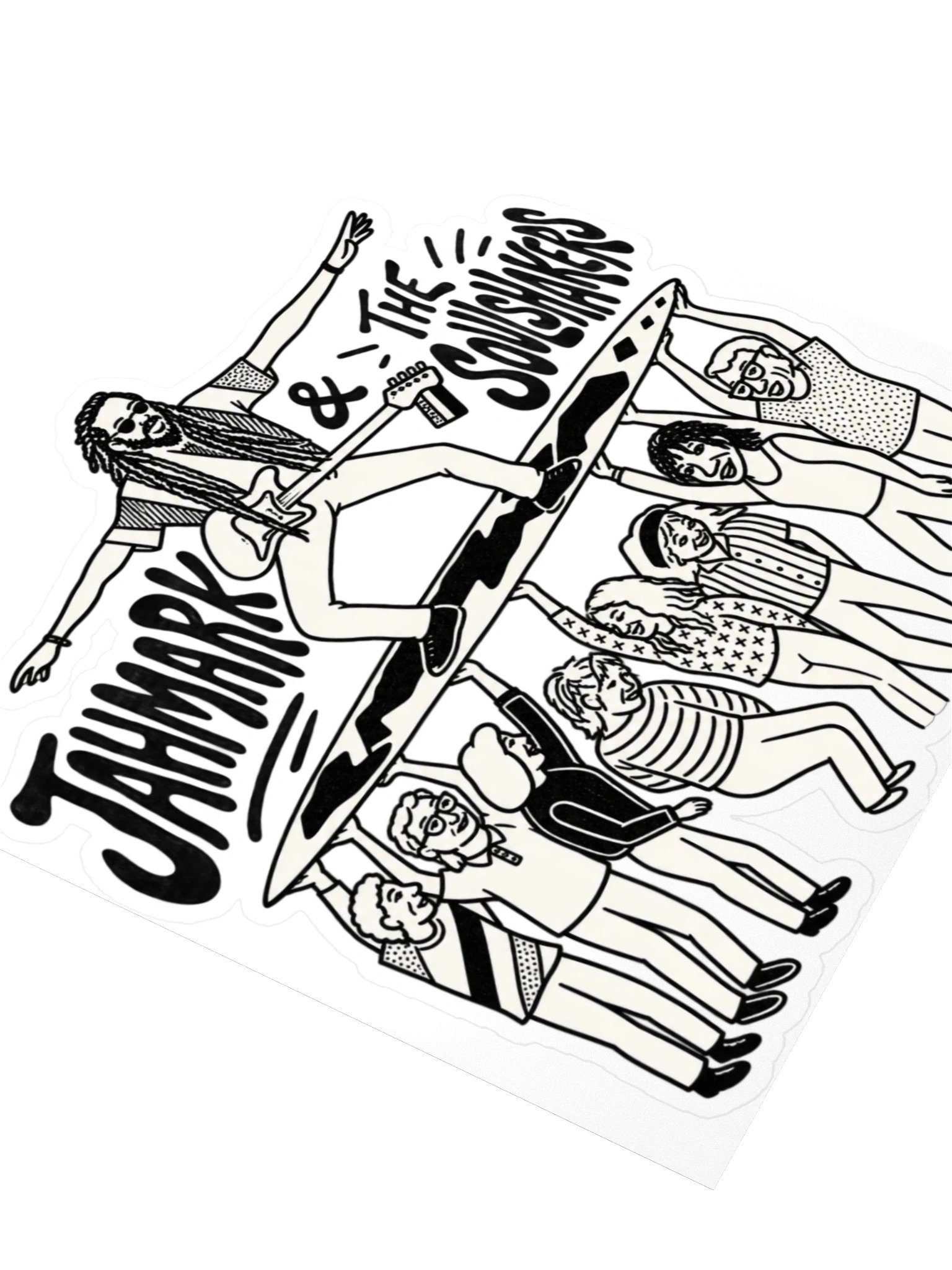 Jahmark Surfer Sticker product image (3)
