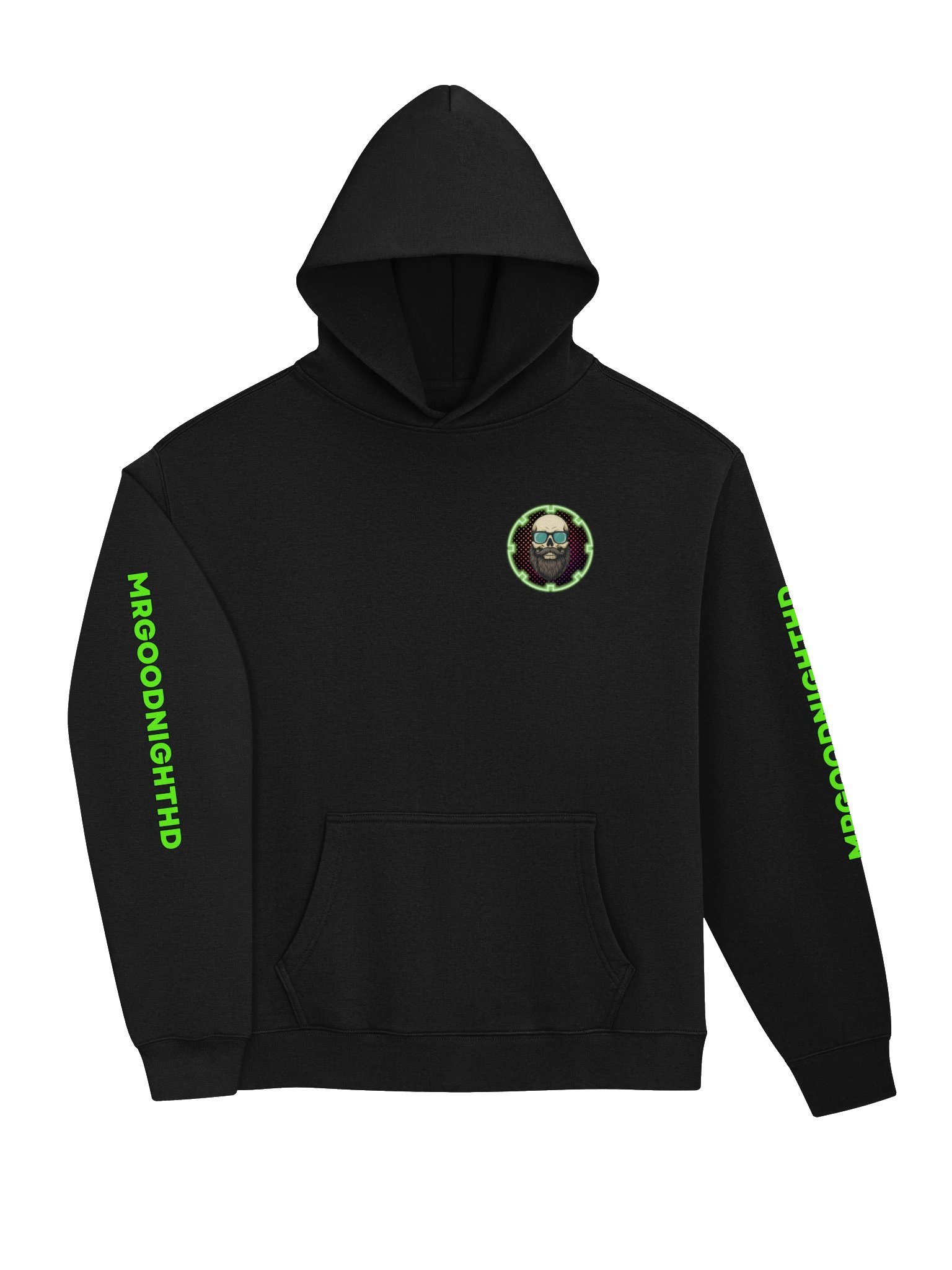 Neon Skull Beard Hoodie product image (3)