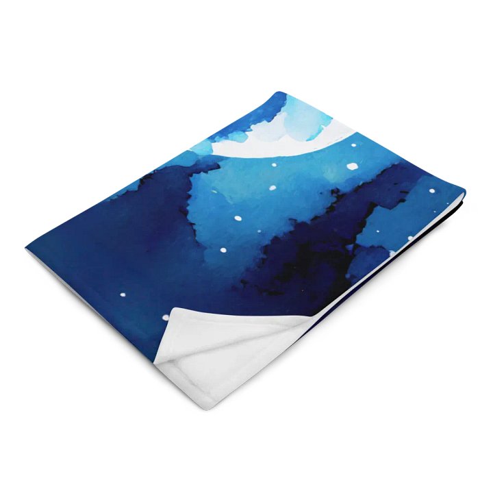 A Cat Sings To The Moon Throw Blanket product image (2)