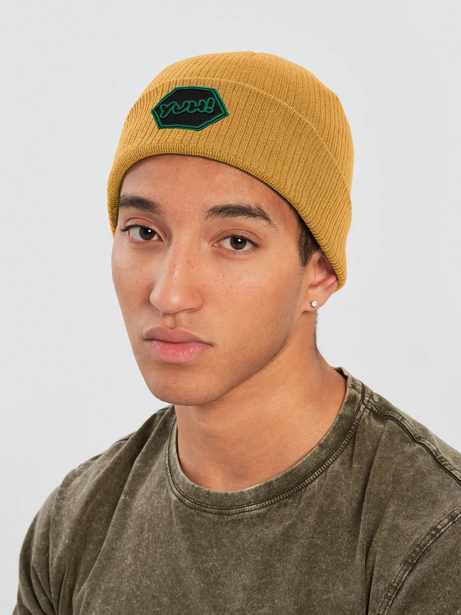 Yuh! Blackout, Reverse Colorway - Atlantis Organic Ribbed Beanie product image (57)