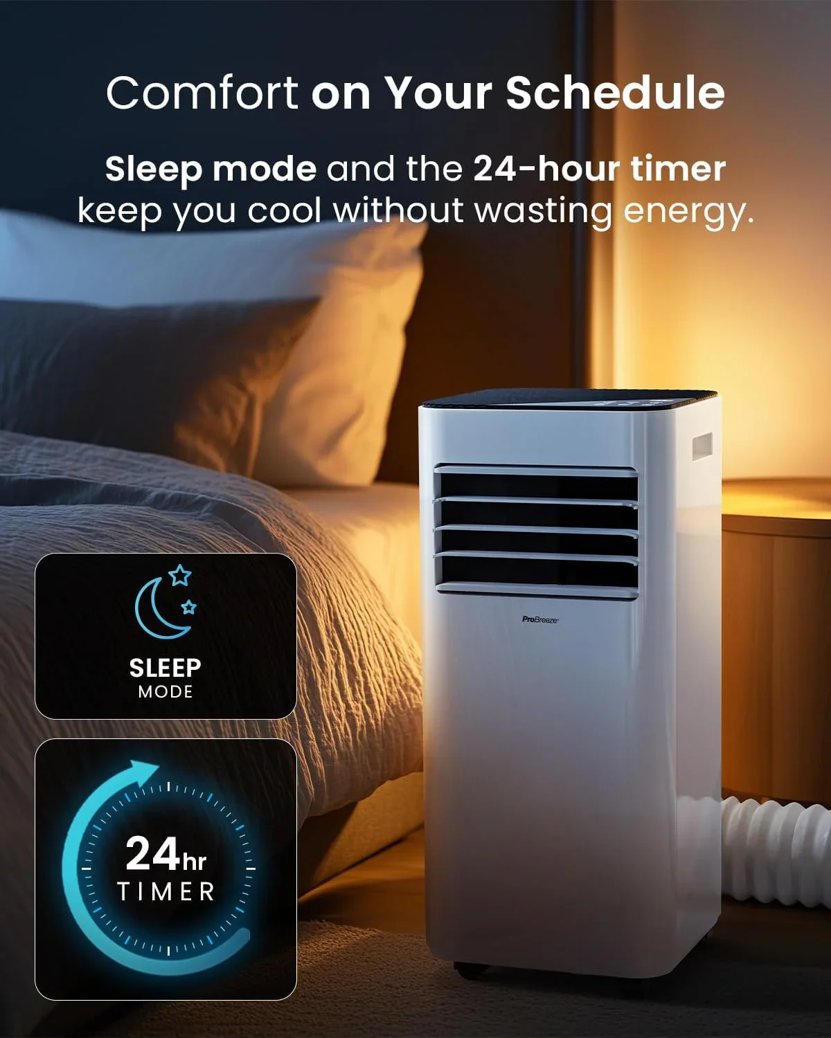 7000 BTU Portable Air Conditioner with Dehumidifier, Sleep Mode & Remote Control product image (5)