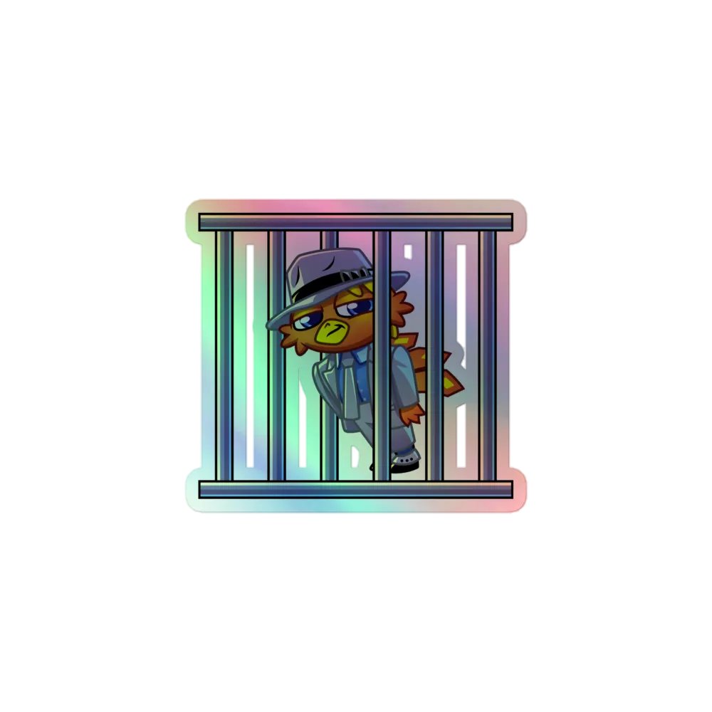 Crime Bird Holographic Sticker product image (1)