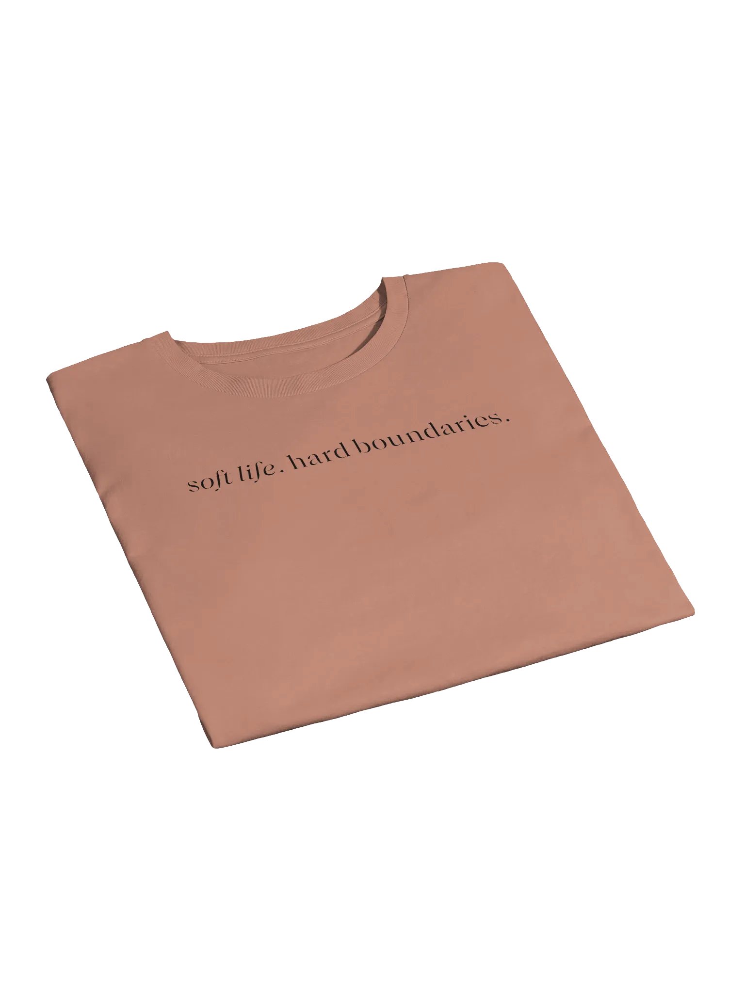soft life. hard boundaries. screen print crop. product image (4)
