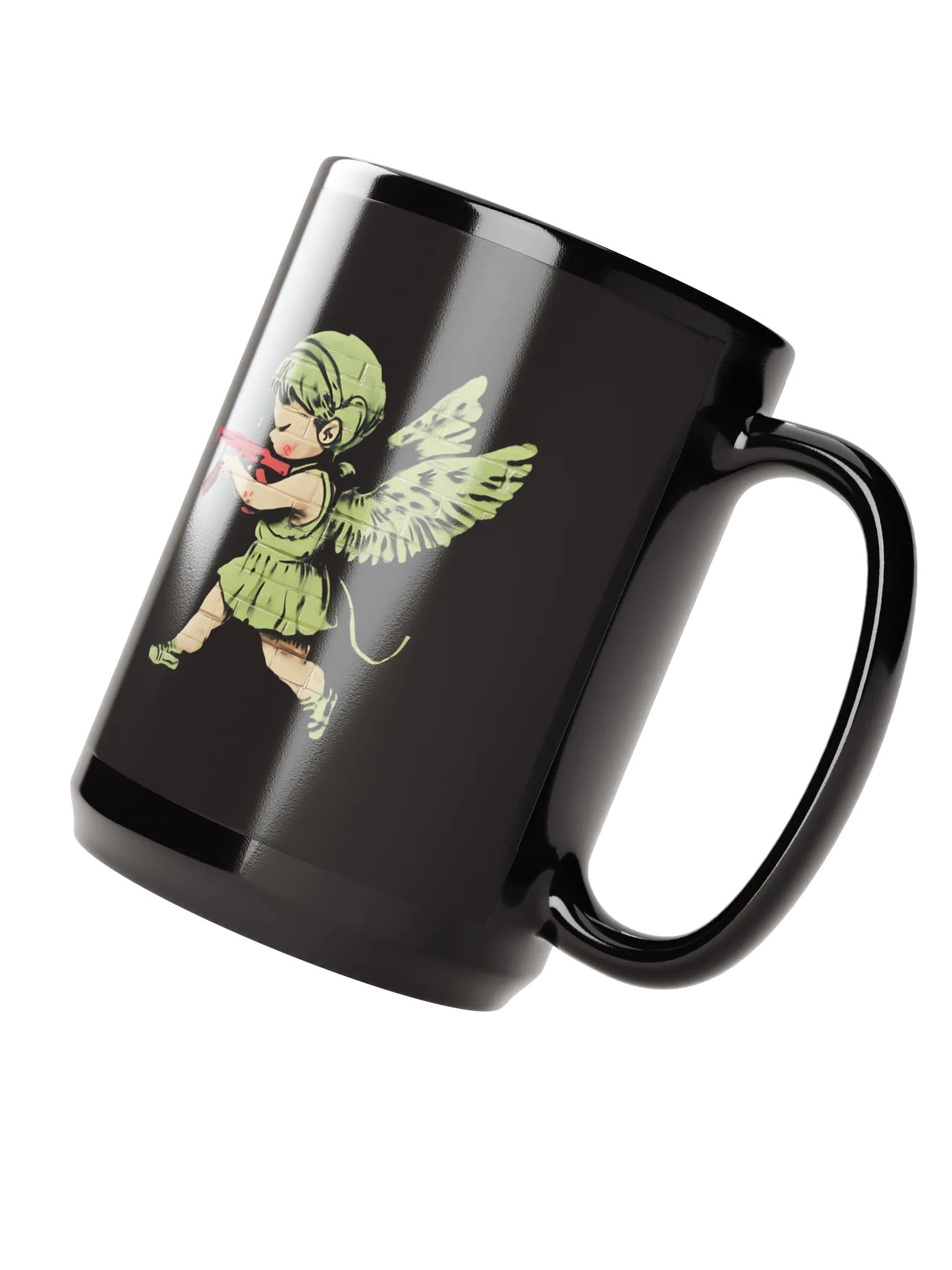 Angelic Rebels Black Glossy Mug product image (6)