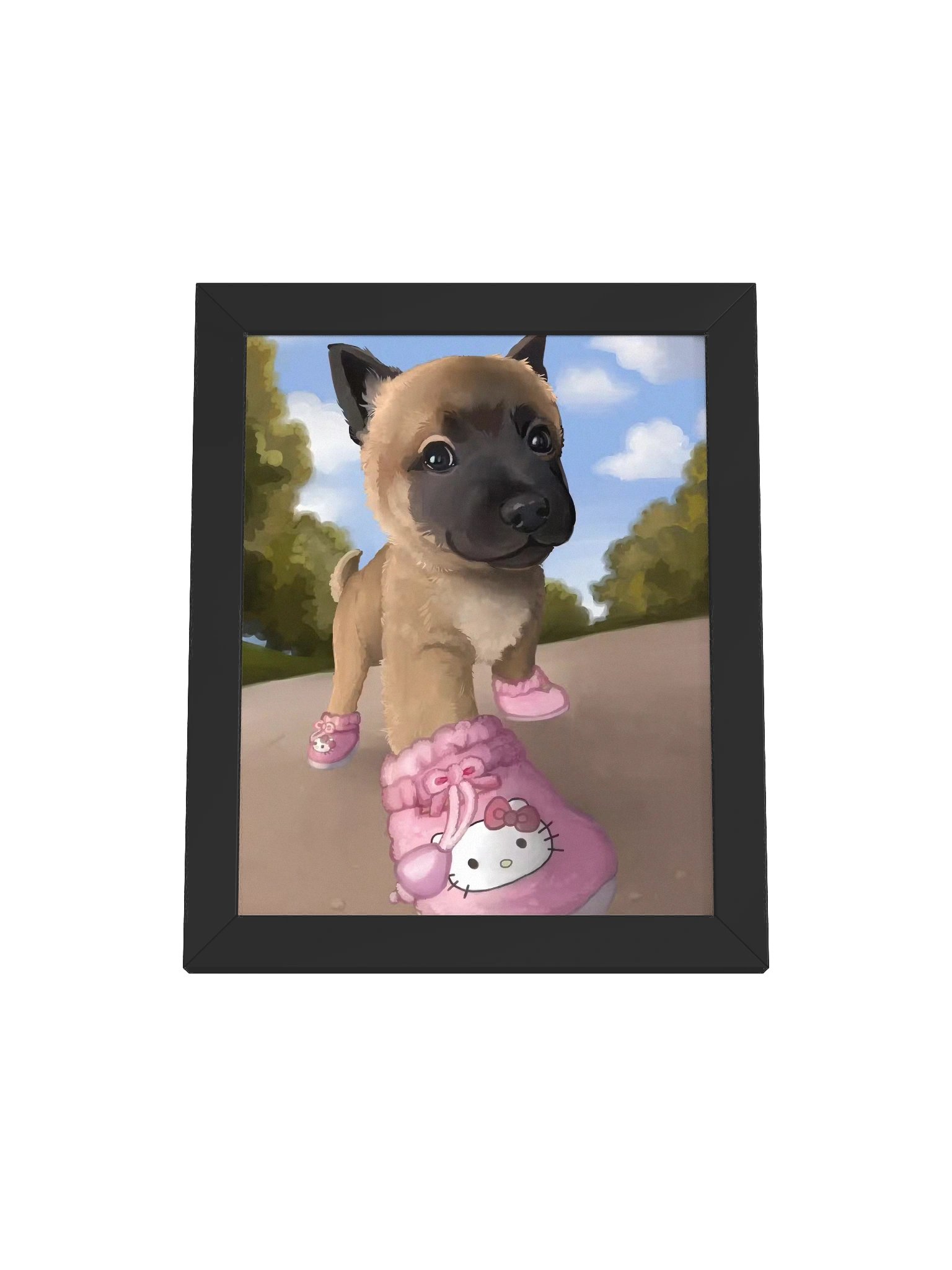 pink shoes framed poster product image (5)