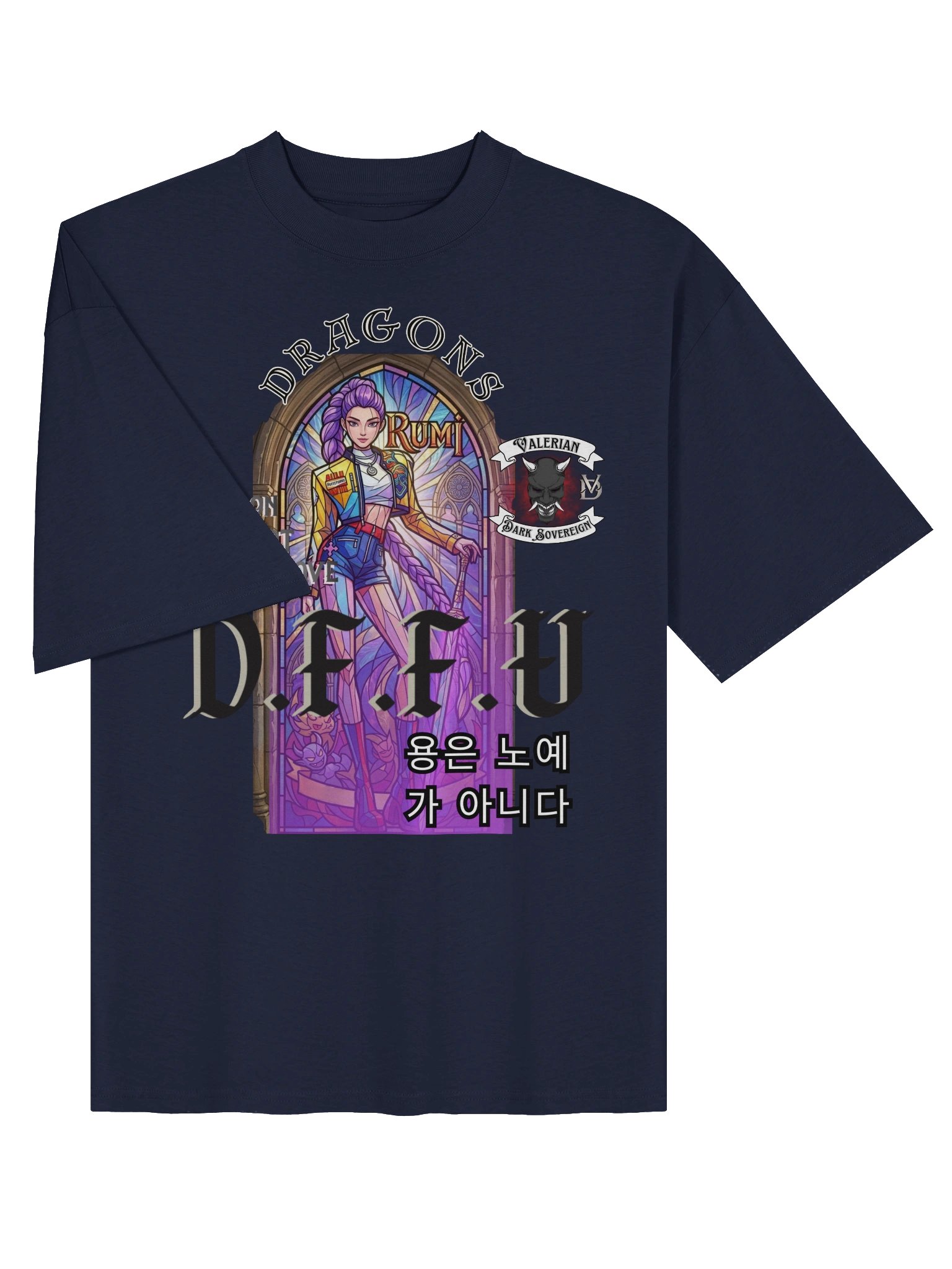 rumi praised mural oversized tee product image (11)