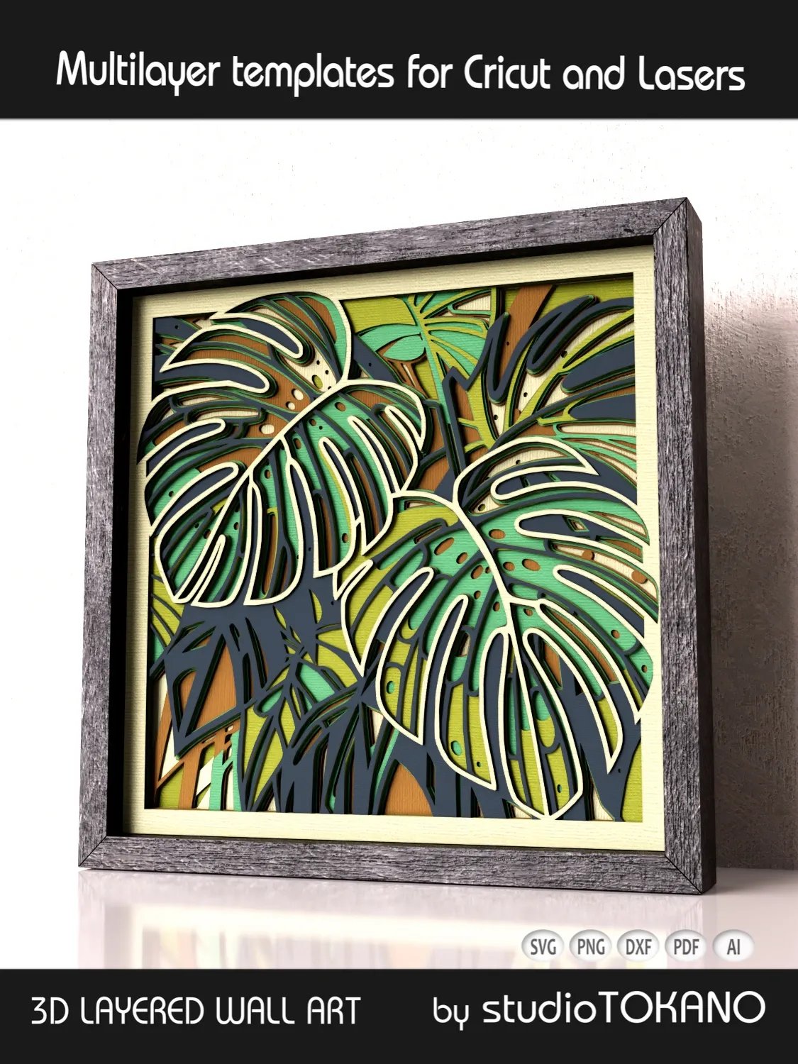 Monstera Shadow Box product image (2)