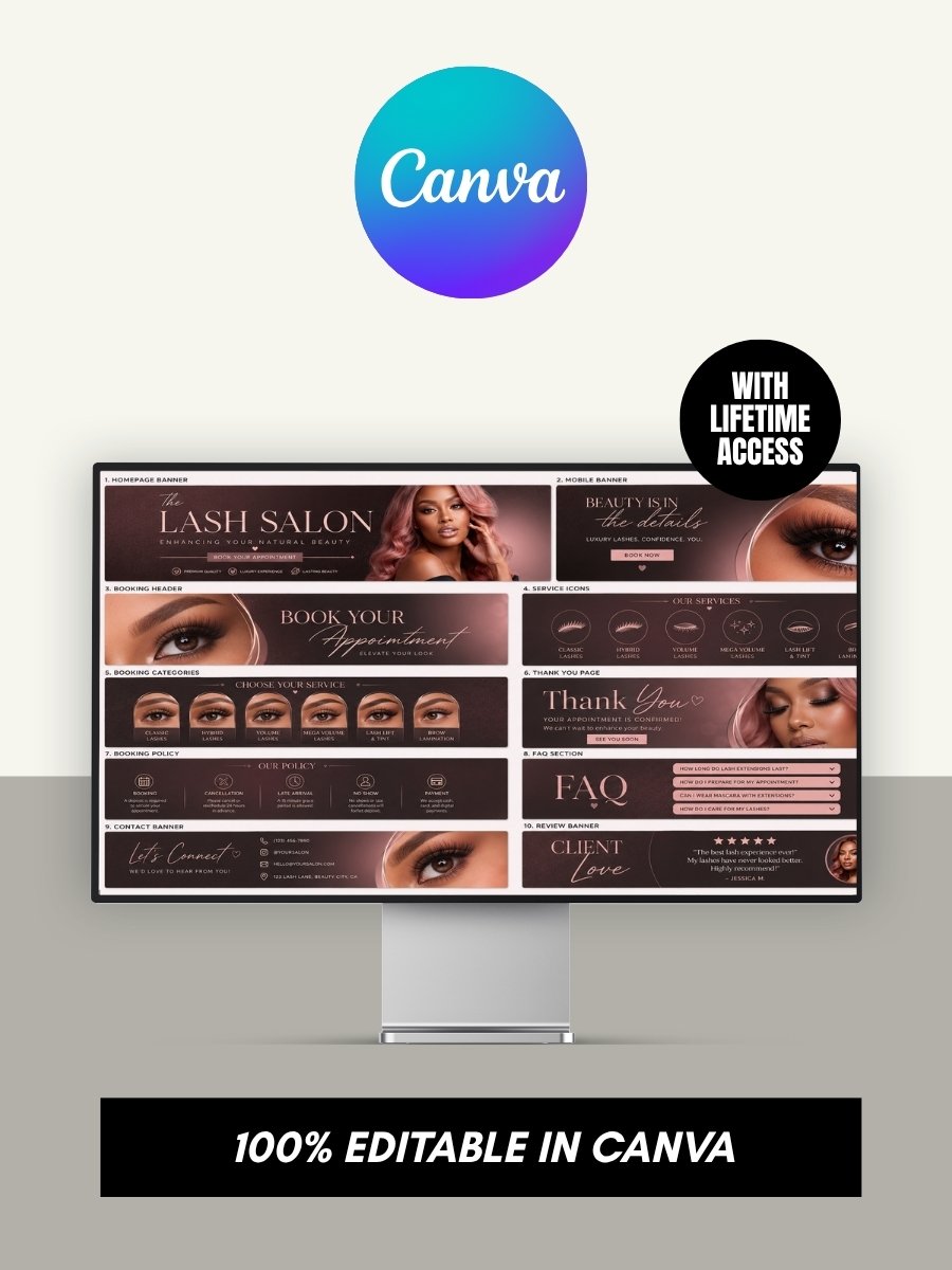 Lash Salon Acuity Scheduling Template product image (3)