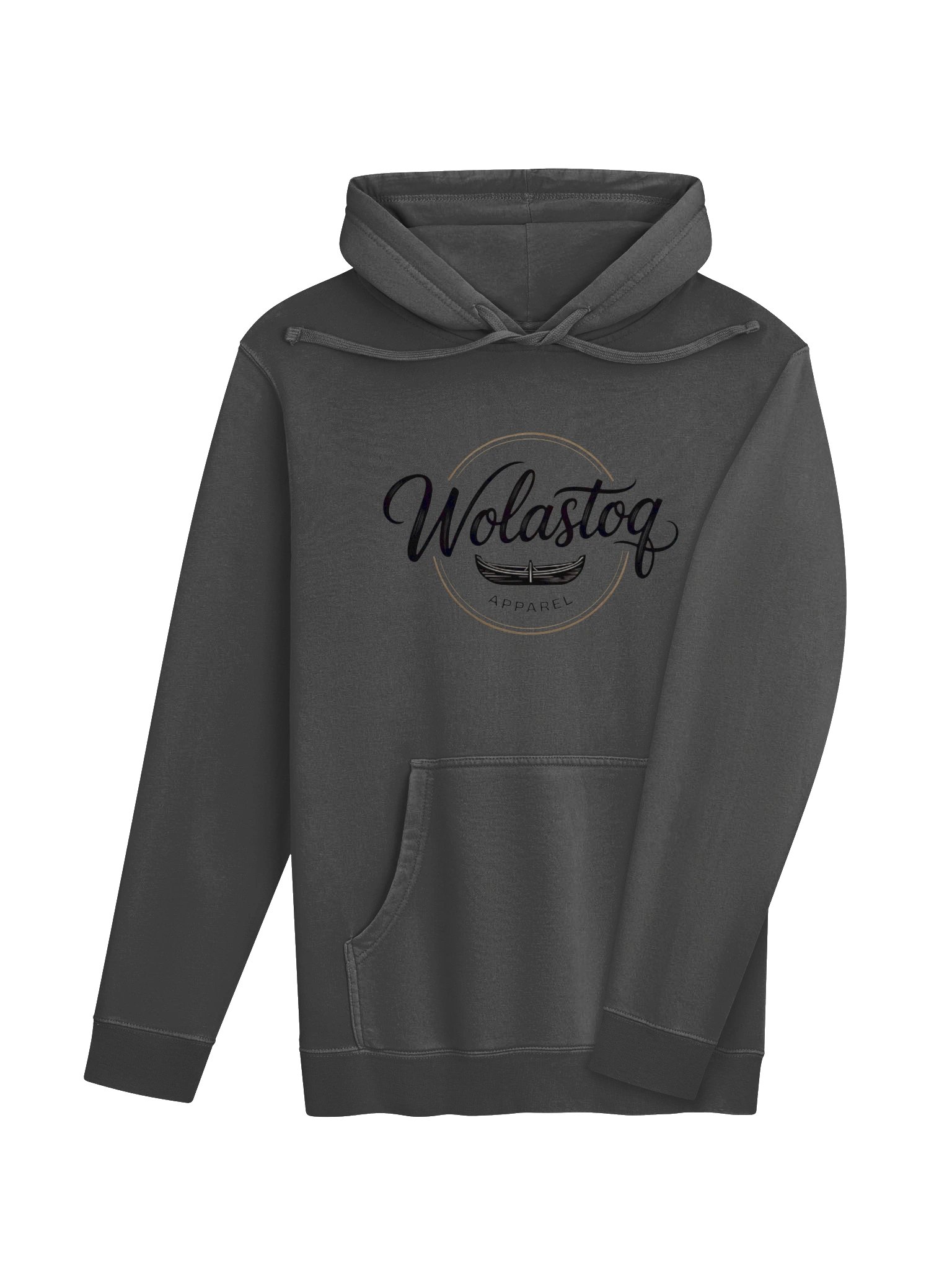 Wolastoq Canoe Logo Pigment-Dyed Hoodie product image (30)