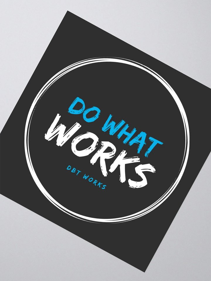 Do What Works Circle Kiss Cut Stickers product image (4)