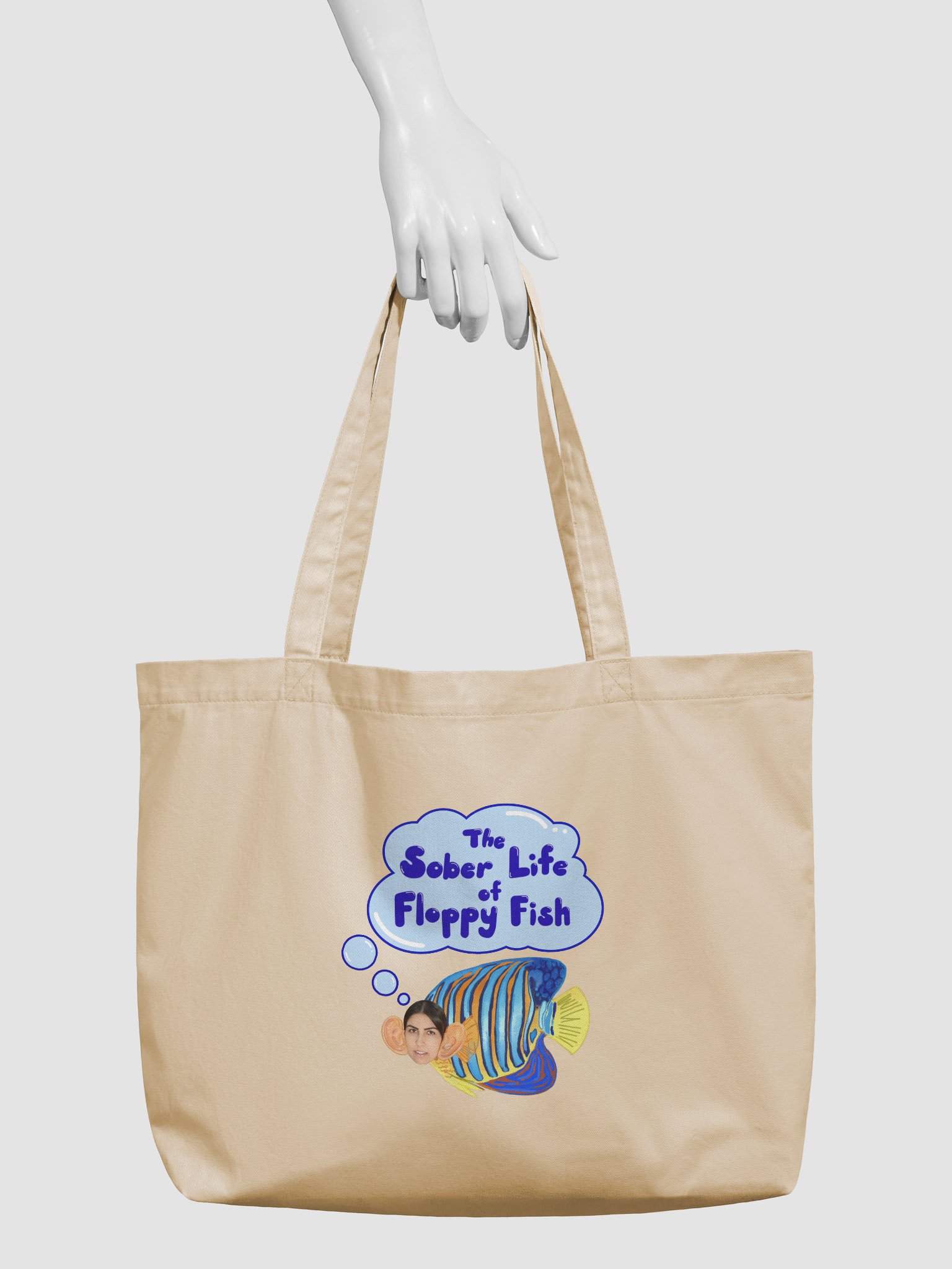 Sober Floppy Fish Tote Bag product image (3)