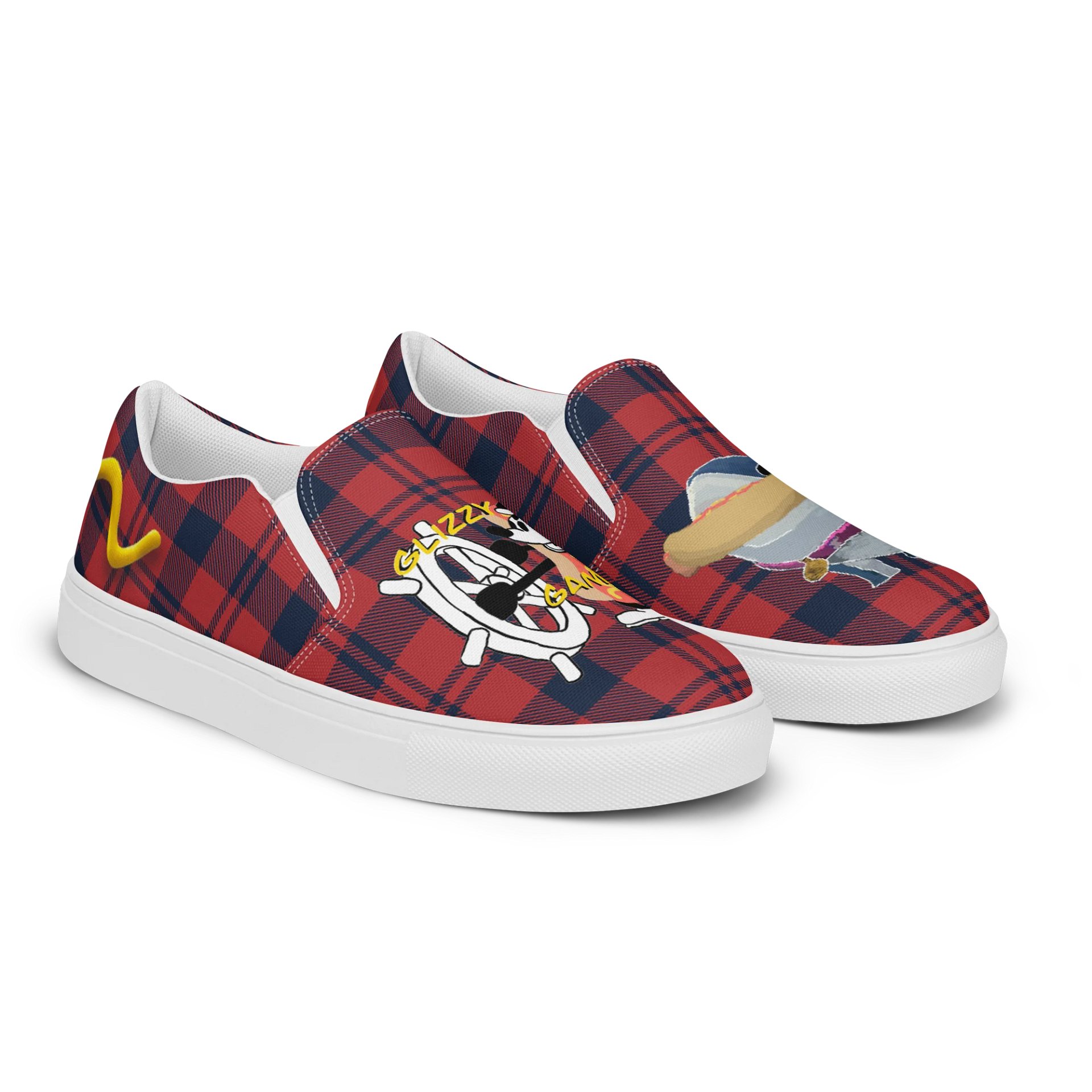 Captain Glizzy Plaid Slip-Ons product image (2)