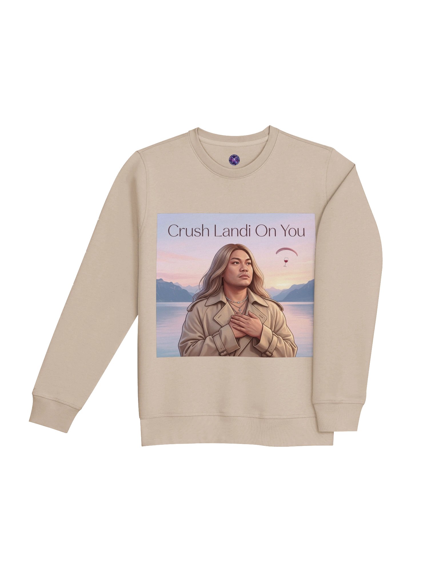 The "Crush Landi On You" Organic Sweatshirt product image (4)