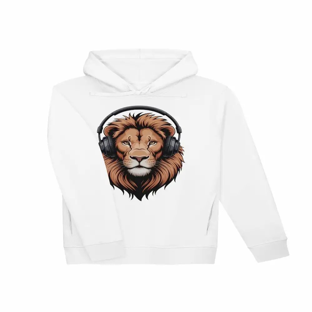 Majestic Neon Lion | Organic Premium Hoodie product image (7)