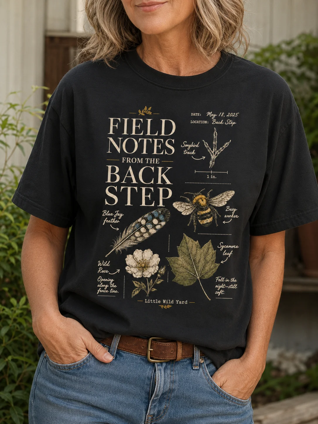 Field Notes From the Back Step T-shirt product image (2)