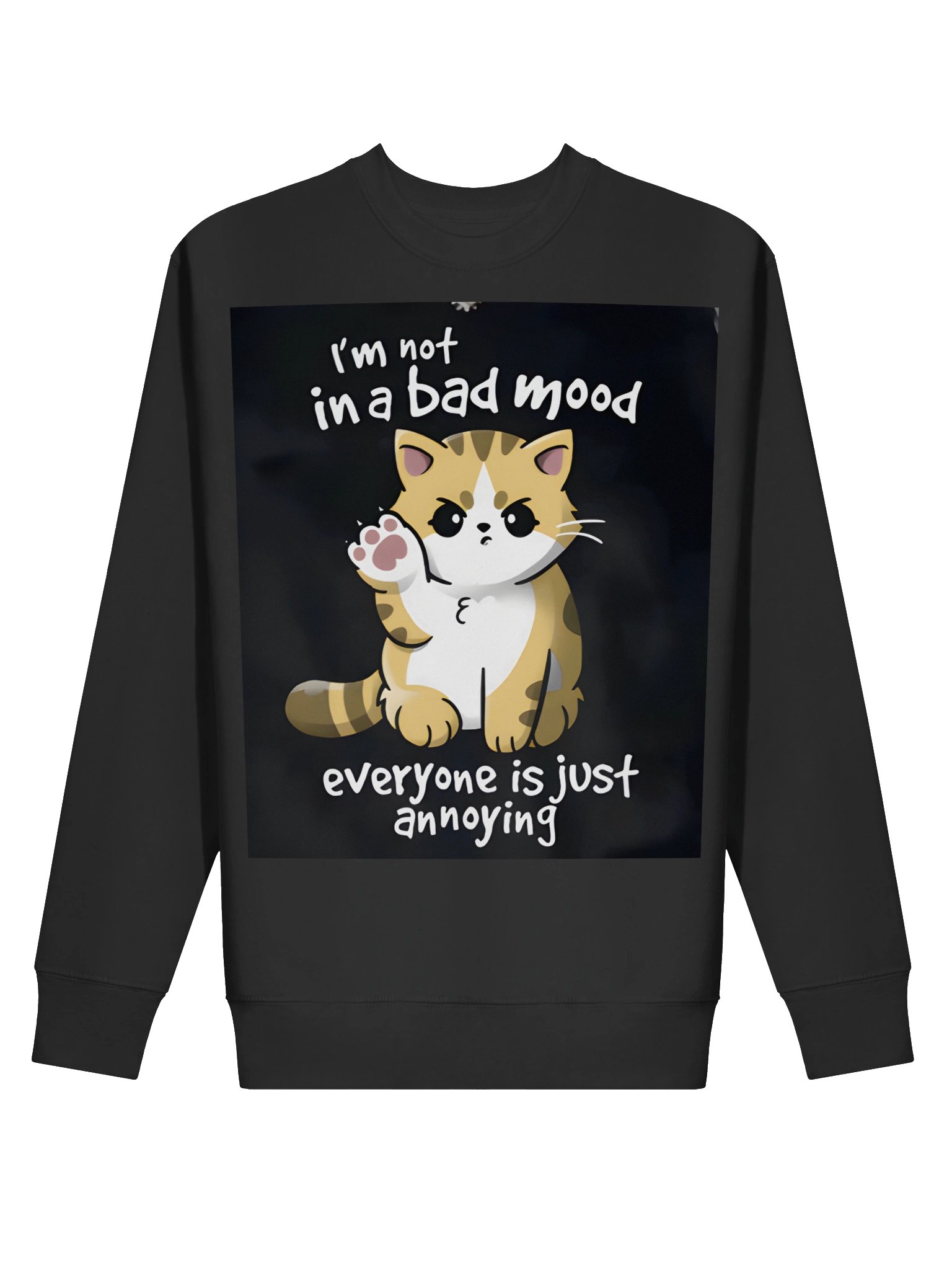 I’m Not in a Bad Mood Cat Sweatshirt product image (2)