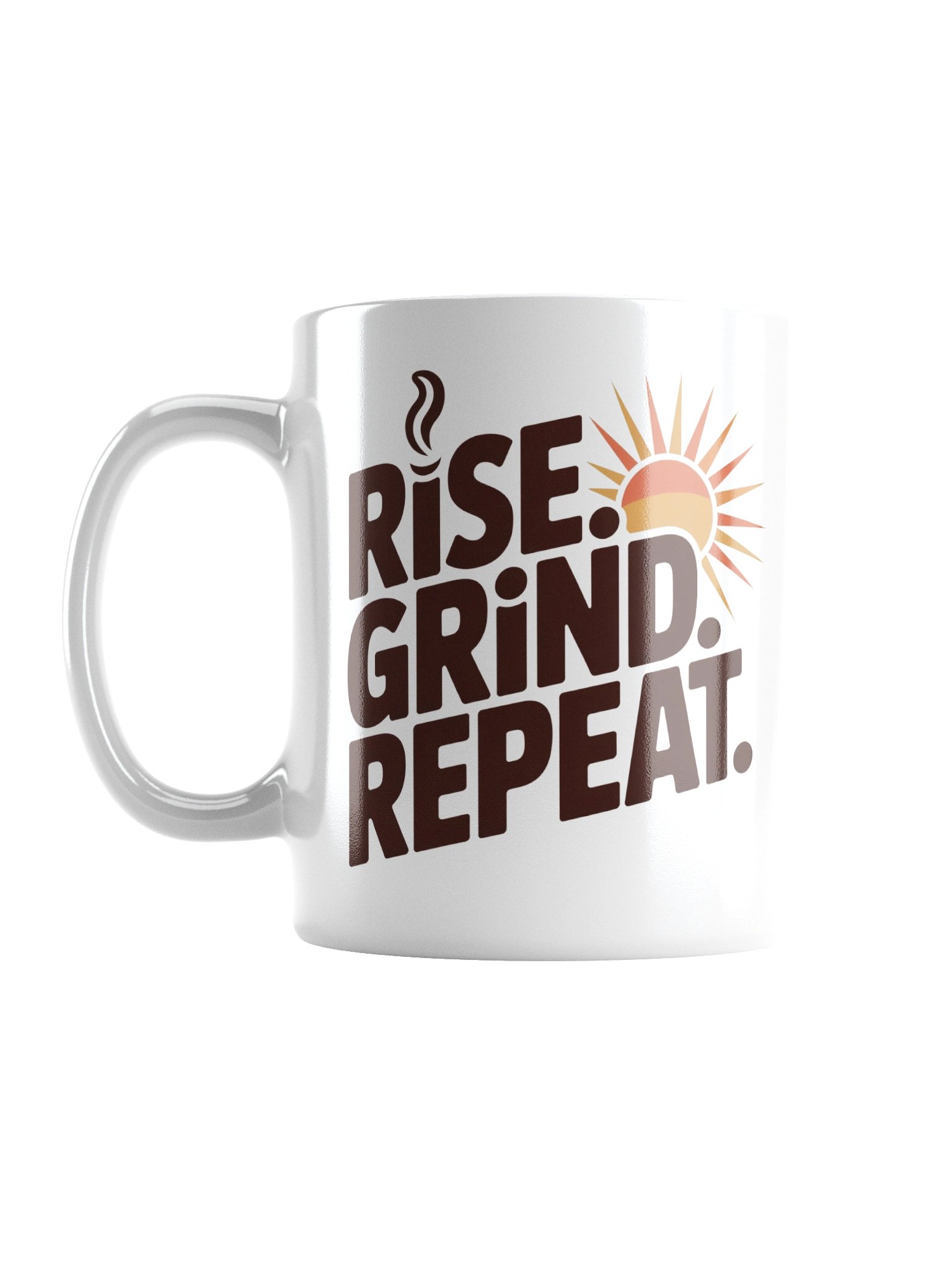 Rise Grind Repeat Motivational Coffee Mug – Daily Hustle Energy product image (1)