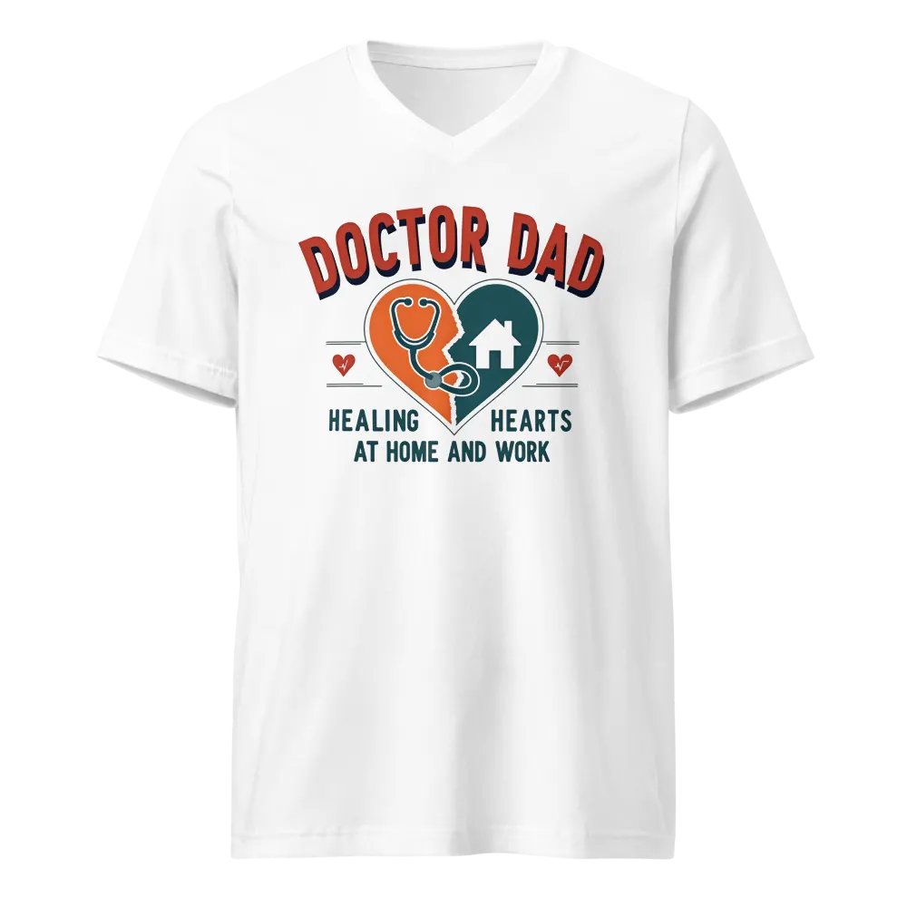 Healing Hearts Doctor Dad V-Neck Tee product image (1)