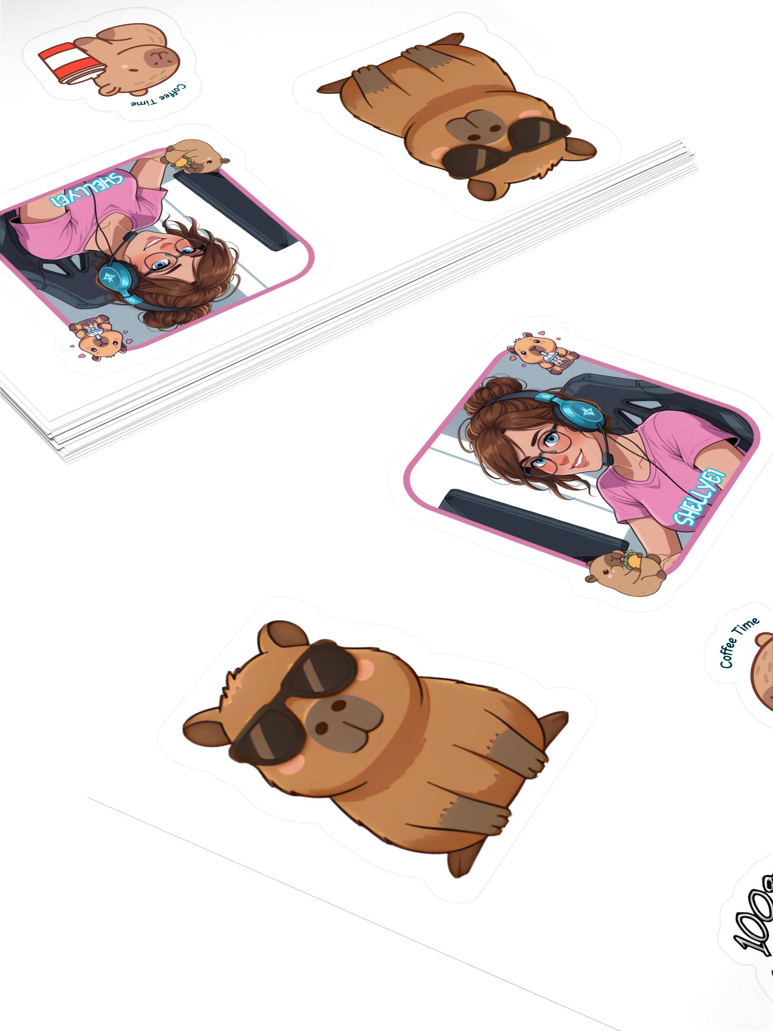 Capybara Stickers Sheet 3 product image (4)