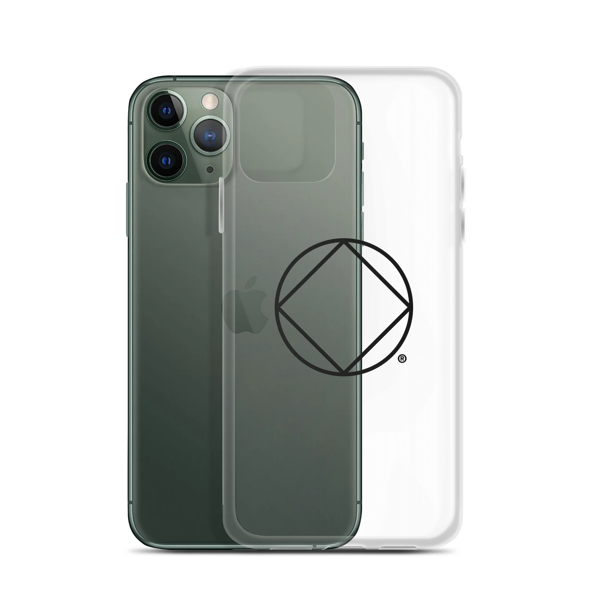 Geometric Logo Clear iPhone Case (SE/ 11 Pro - 17 Pro) product image (2)