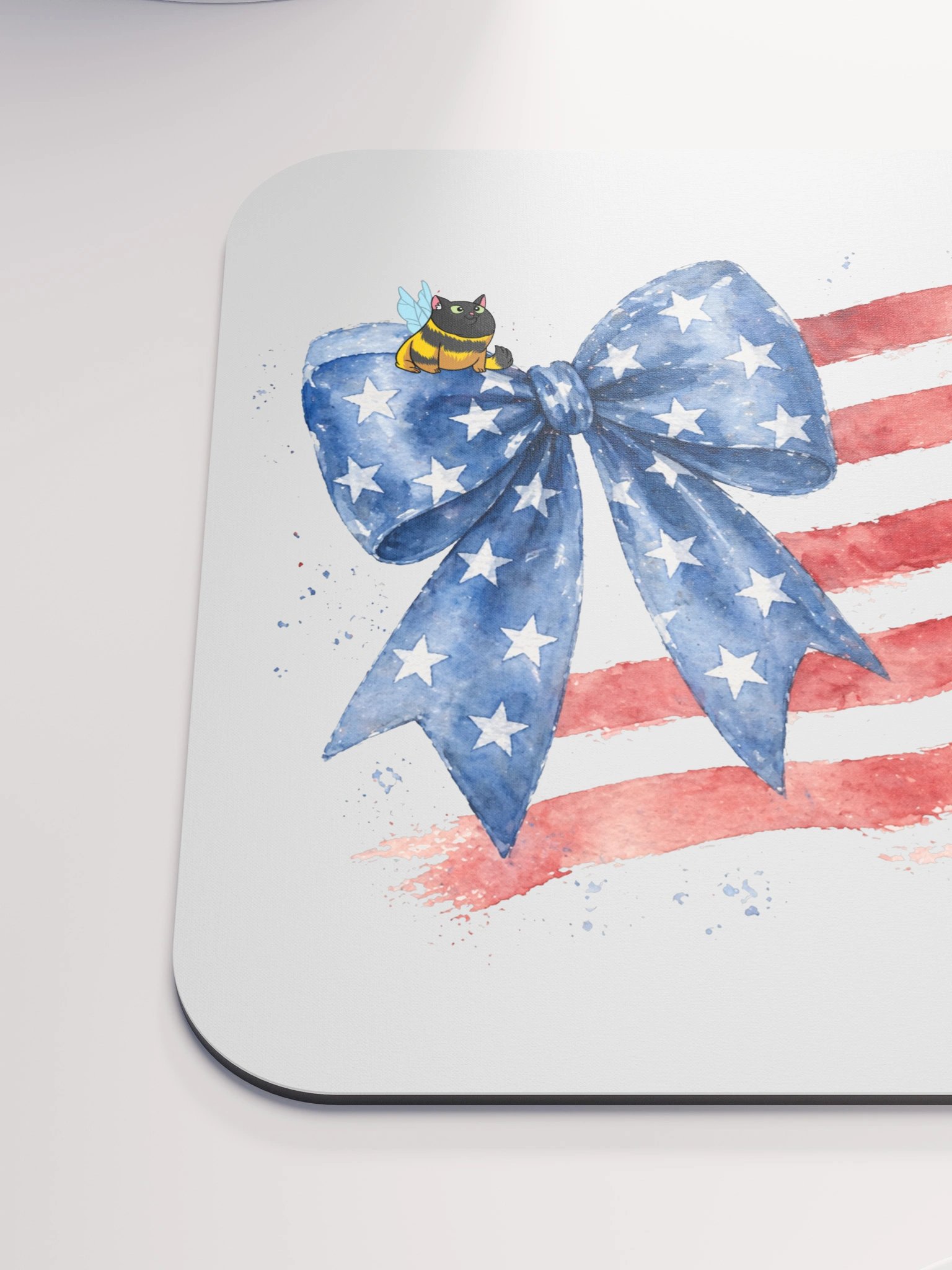 Patriotic Black Cat Mousepad product image (6)
