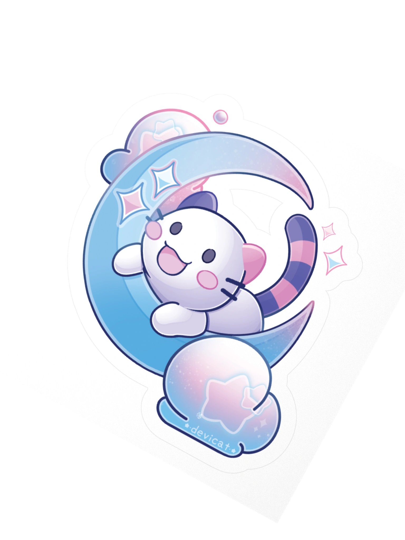 CandiCat on the Moon 2025 Sticker product image (2)
