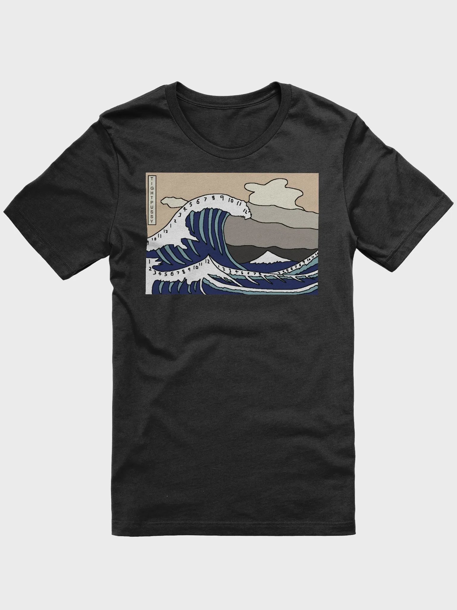 The Great Wave of Clockagawa Cotton T-Shirt product image (1)