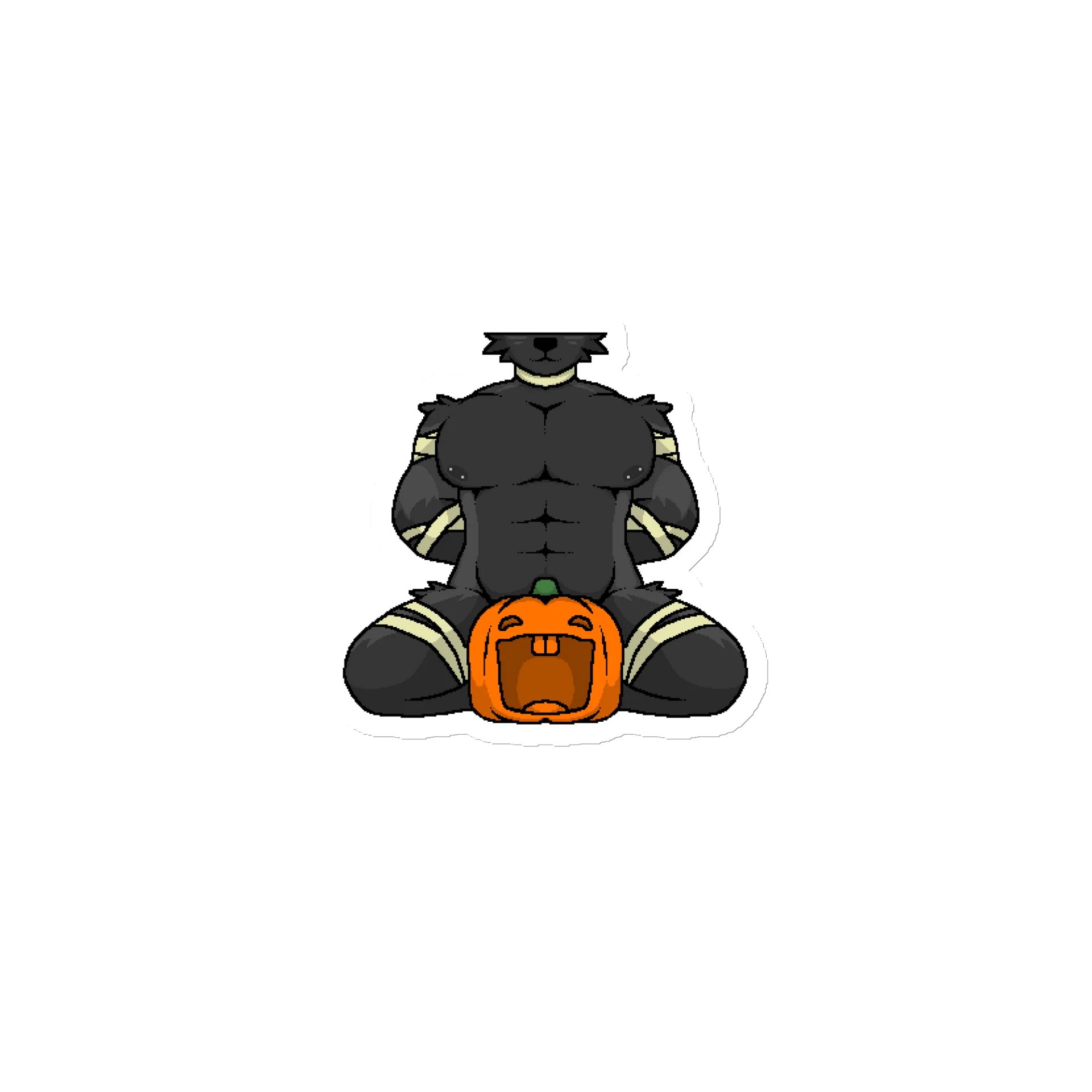 "Muscle Mummy" Pixel Print Magnet product image (1)