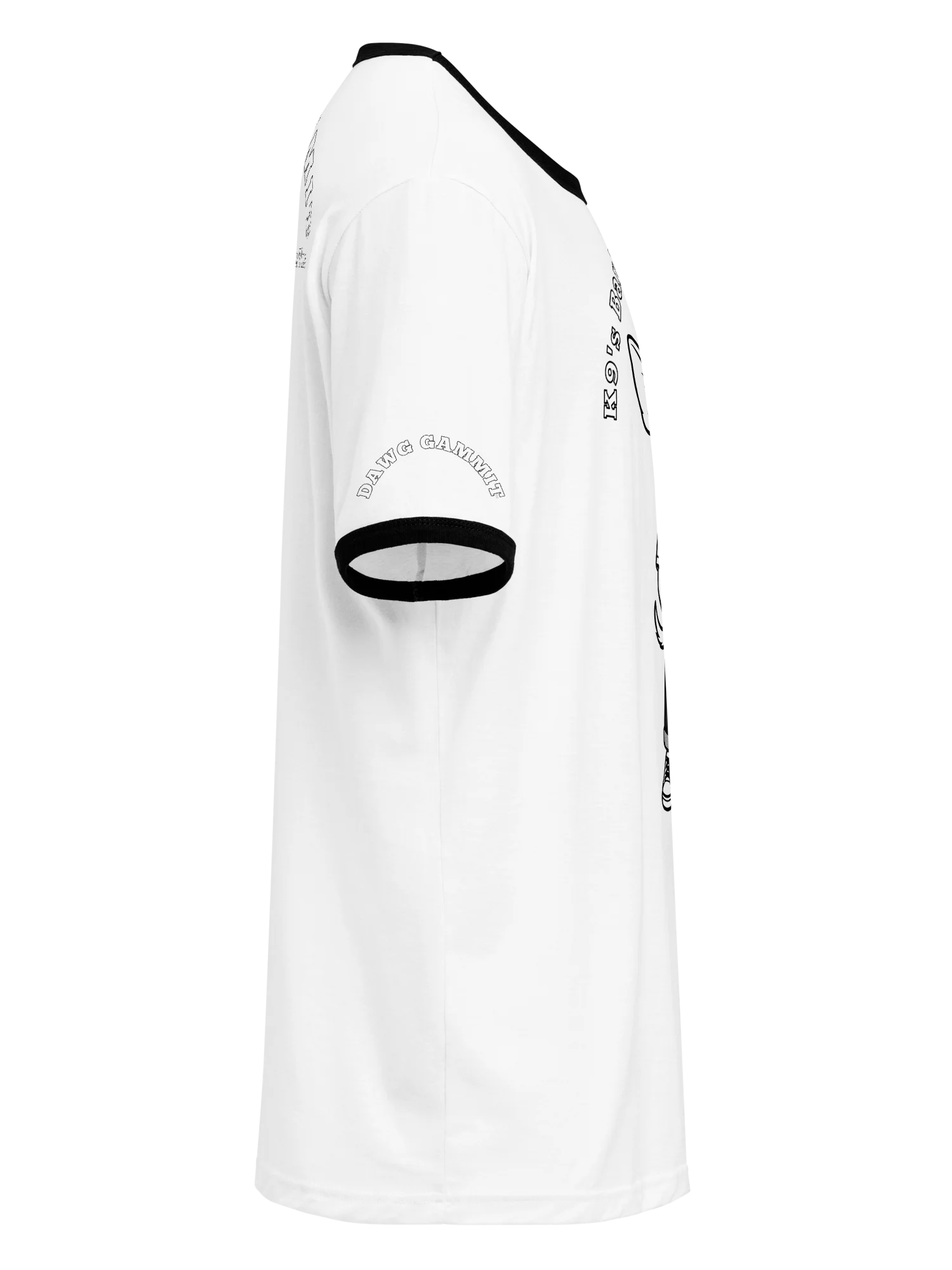 DAWG GAMMIT™ Chihuahua Black White Ringer Tee product image (4)