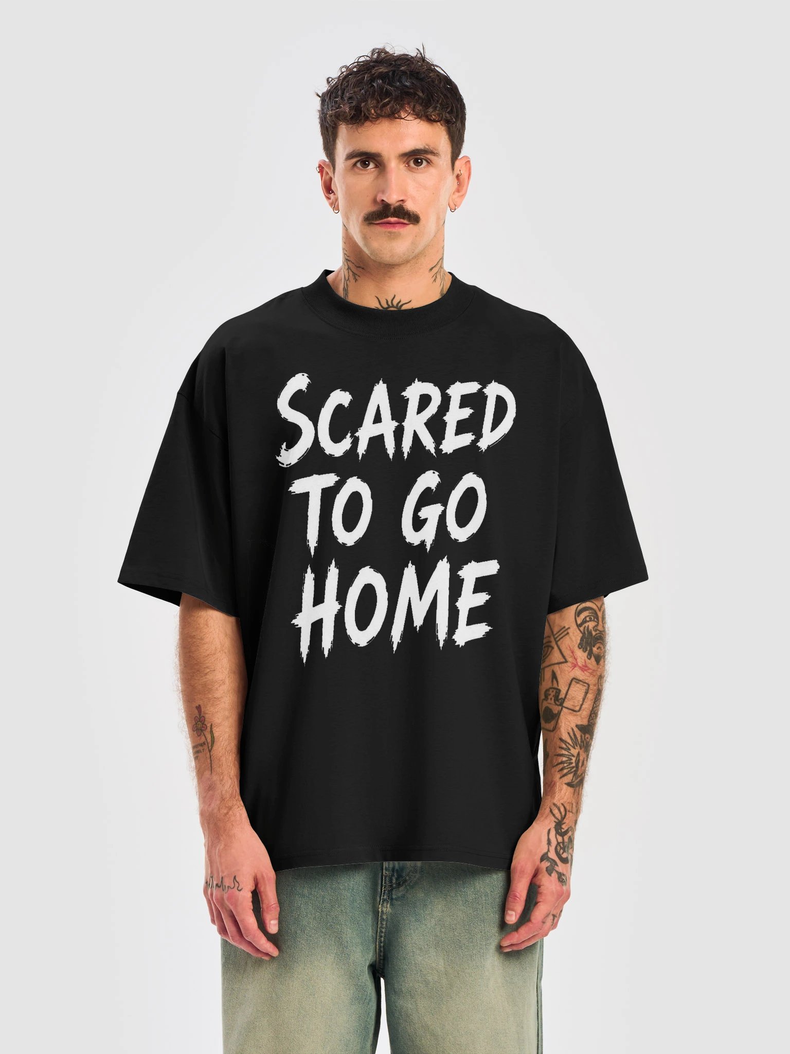 Scared to Go Home Oversized Tee product image (5)