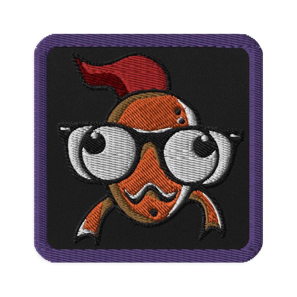 FEESH Logo Square Patch [purple border] product image (1)