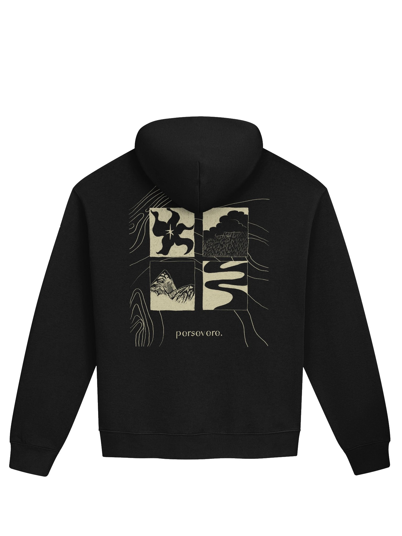 Persevere Hoodie - Monochromatic product image (2)