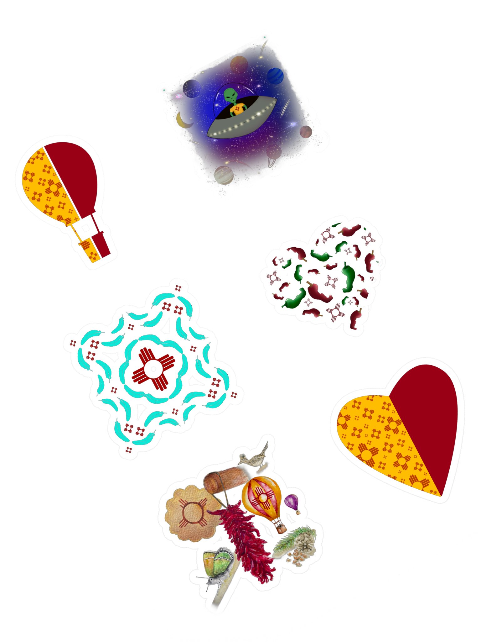 New Mexico Love Sticker Sheet product image (1)