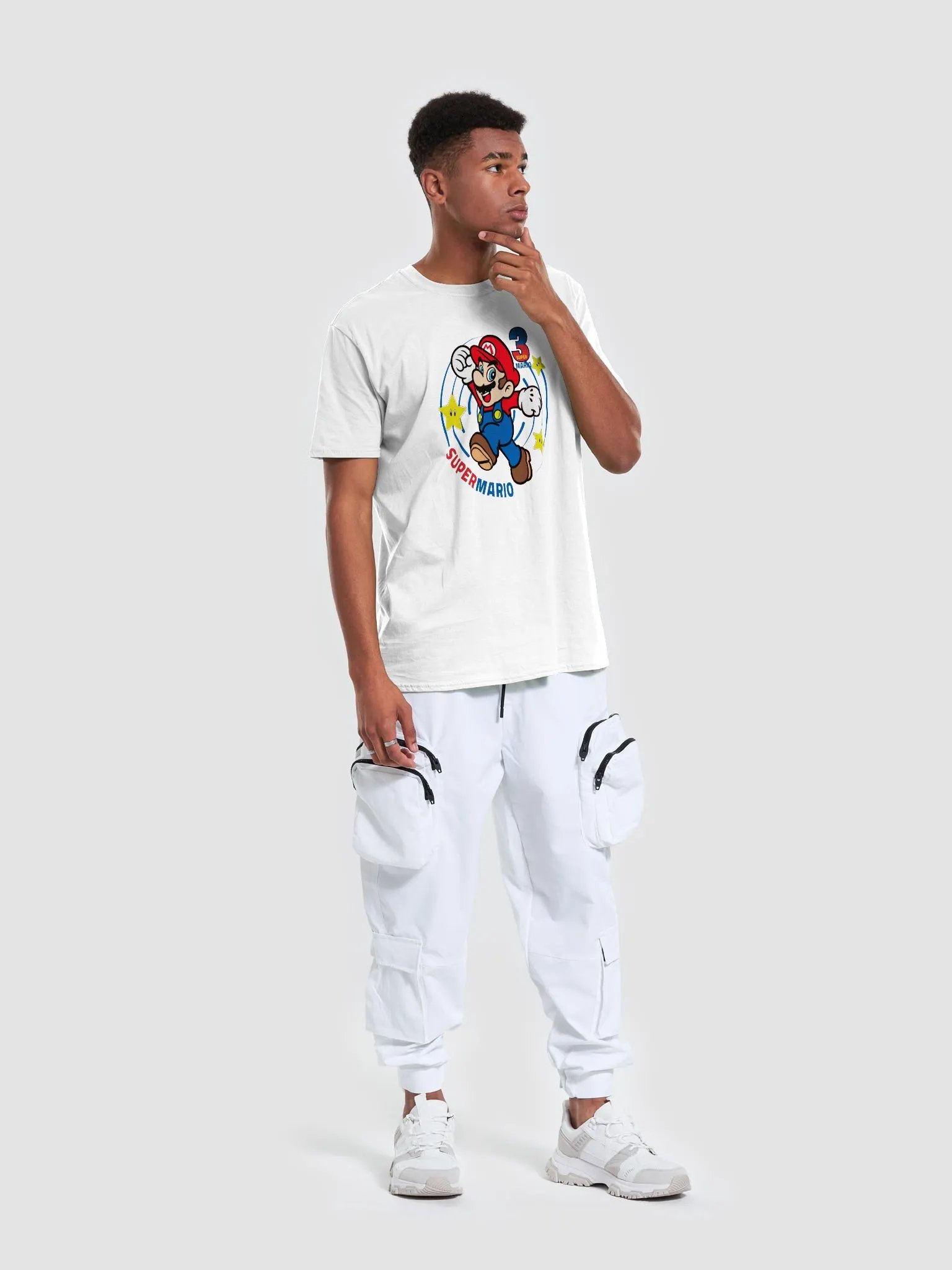 Jumping Mario Retro T-Shirt product image (3)