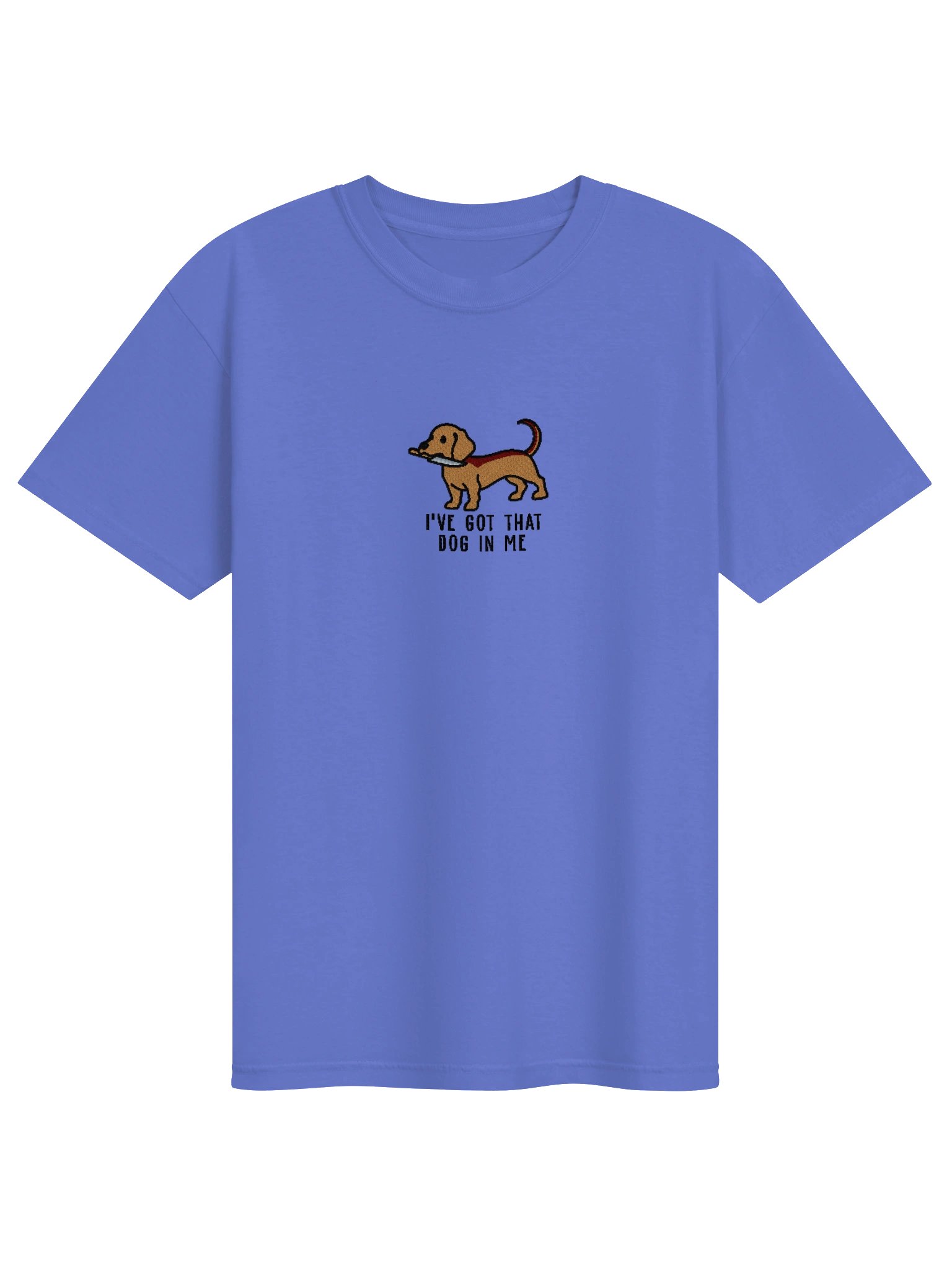 I've Got That Dog In Me Funny Chibi-Style Embroidered T-Shirt for Dachshund(Tan) Owners product image (19)