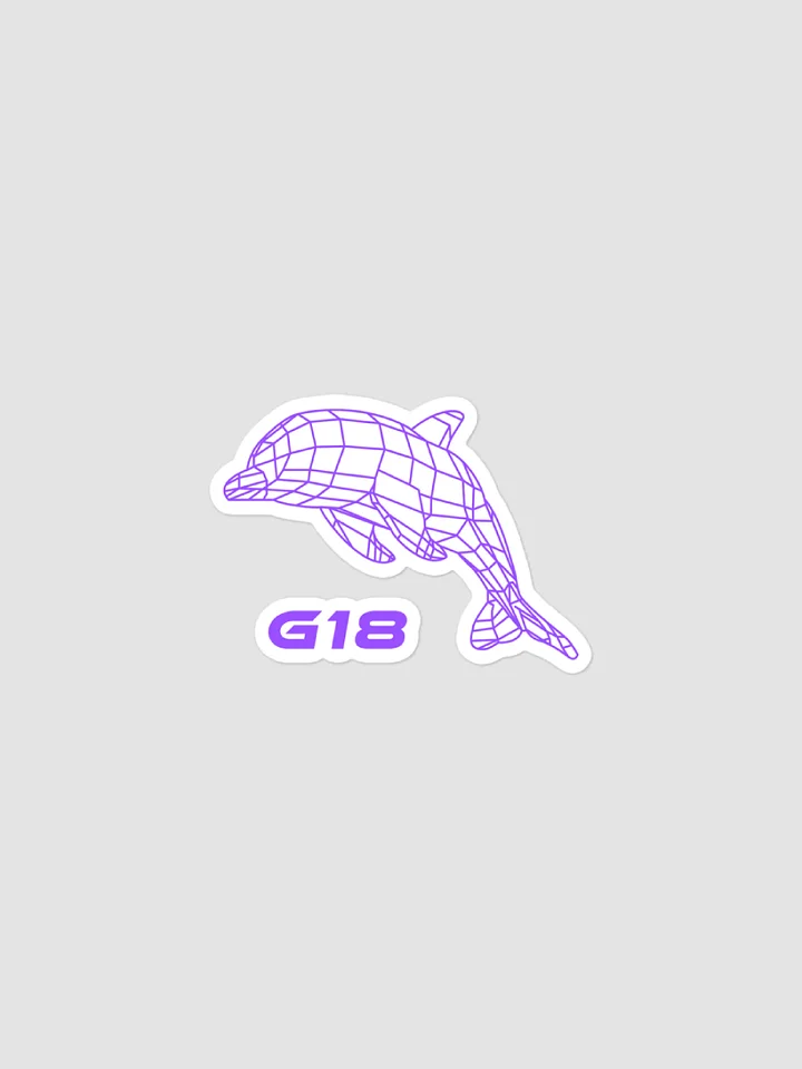 Wireframe Dolphin Sticker product image (1)