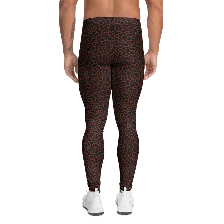 Comfortable Men's Leggings Brown Giraffe Print product image (2)