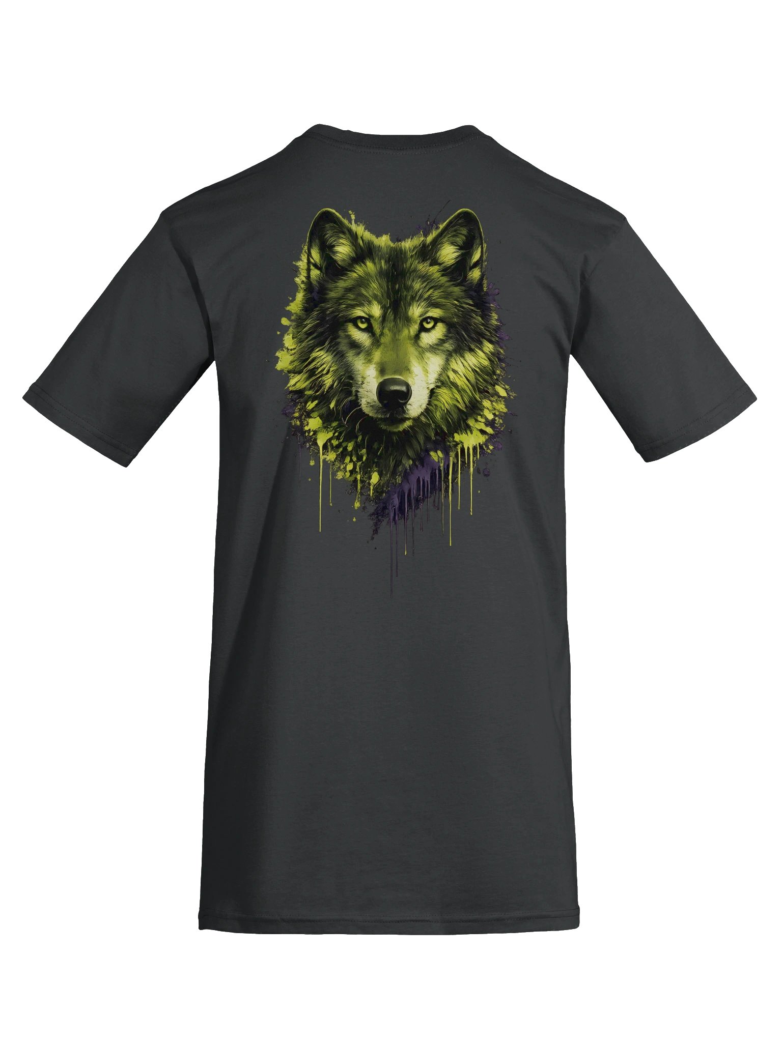 Green Wolf Graphic T-Shirt - Urban Grunge Streetwear Tee product image (58)