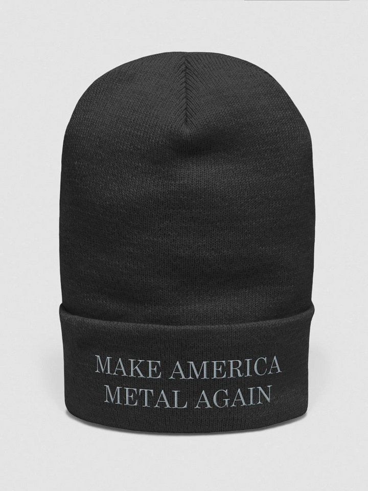 Make America Metal Again Beanie - Grey product image (1)