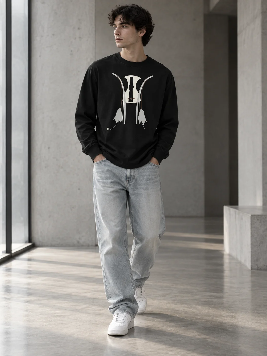 VEIL RETURN — Garment-Dyed Long Sleeve product image (2)