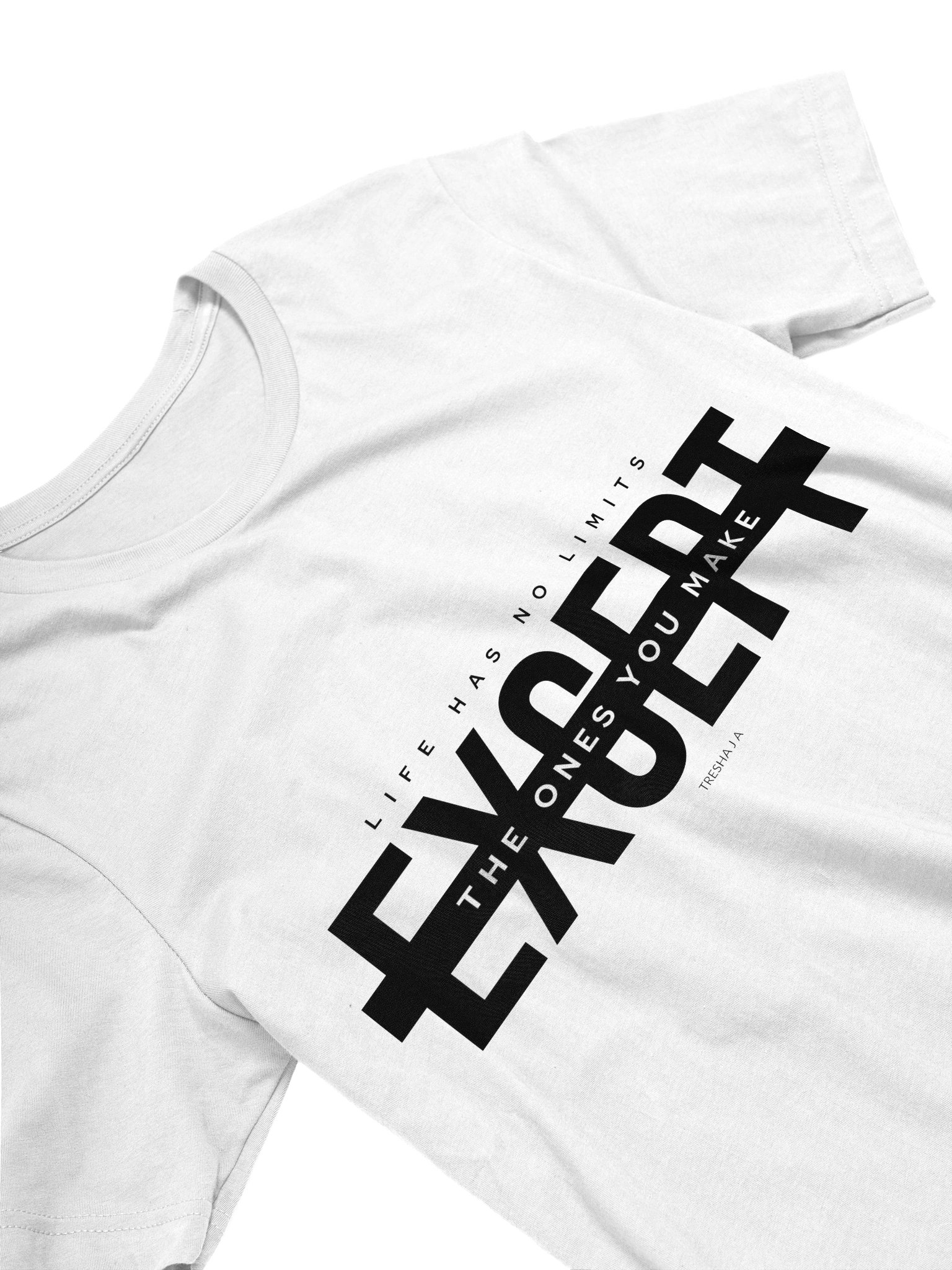 No Limits White Tee – Break the Box You Built product image (3)