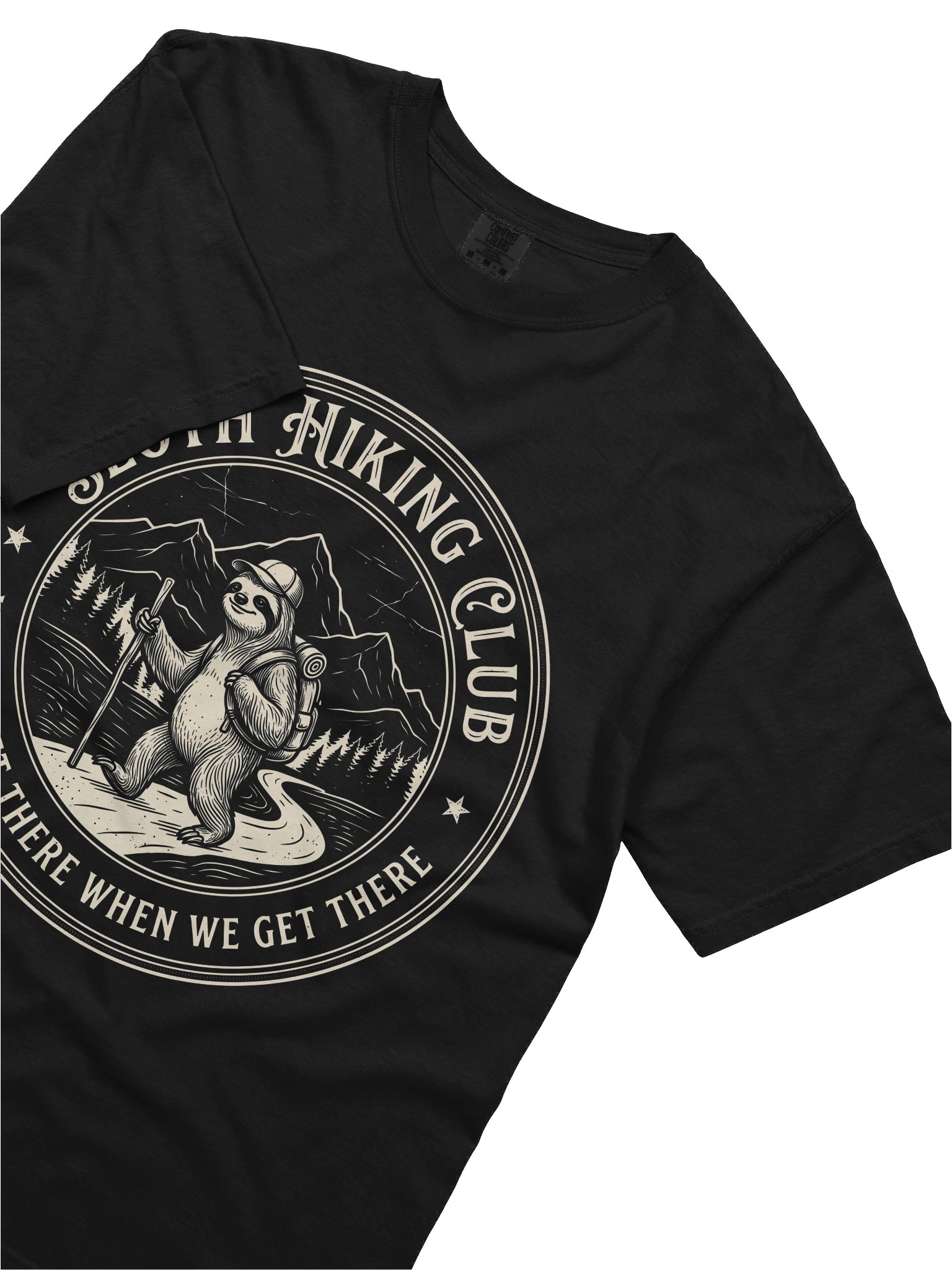 Sloth Hiking Club T-Shirt - Funny Slow Hiker Tee product image (3)