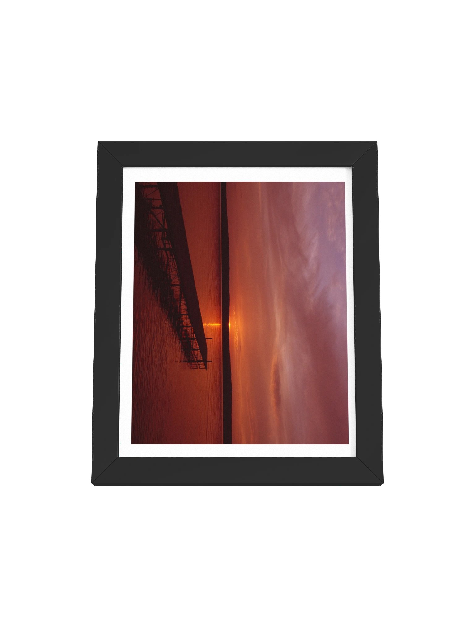 Sunset Dock Print (with frame) product image (2)