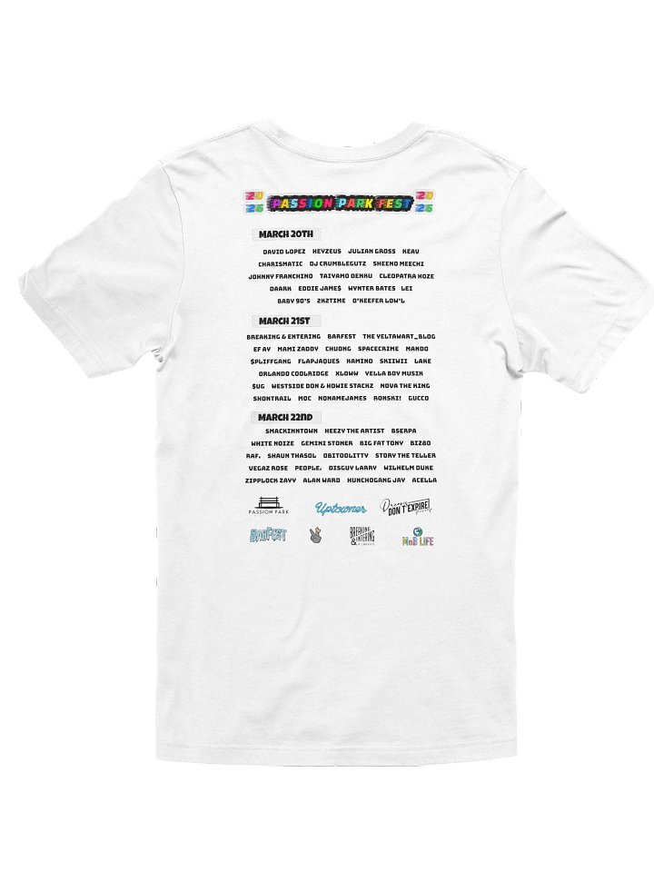 PASSION PARK FEST 2026 OFFICIAL T-SHIRT product image (2)