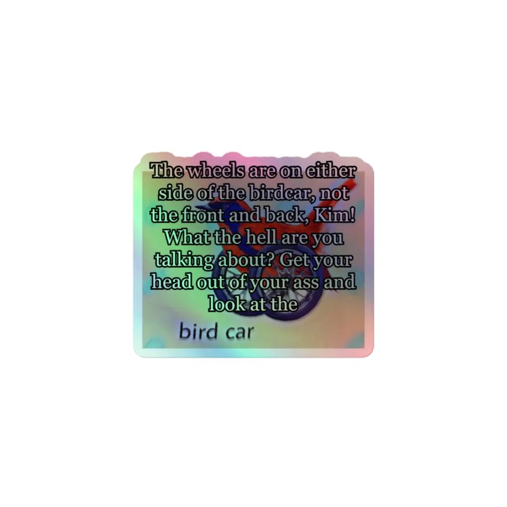 Bird Car Rant Sticker product image (1)