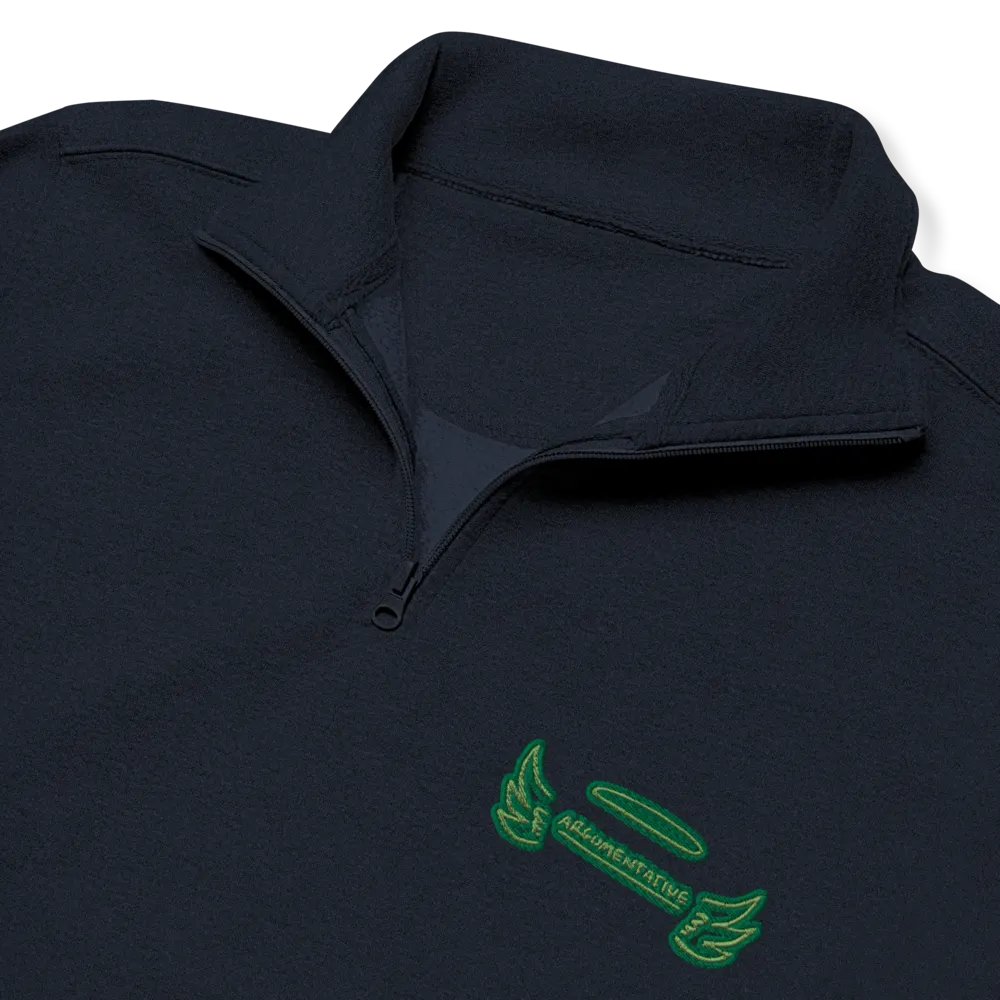 ANGELIC (moss design) embroidered quarter zip product image (11)