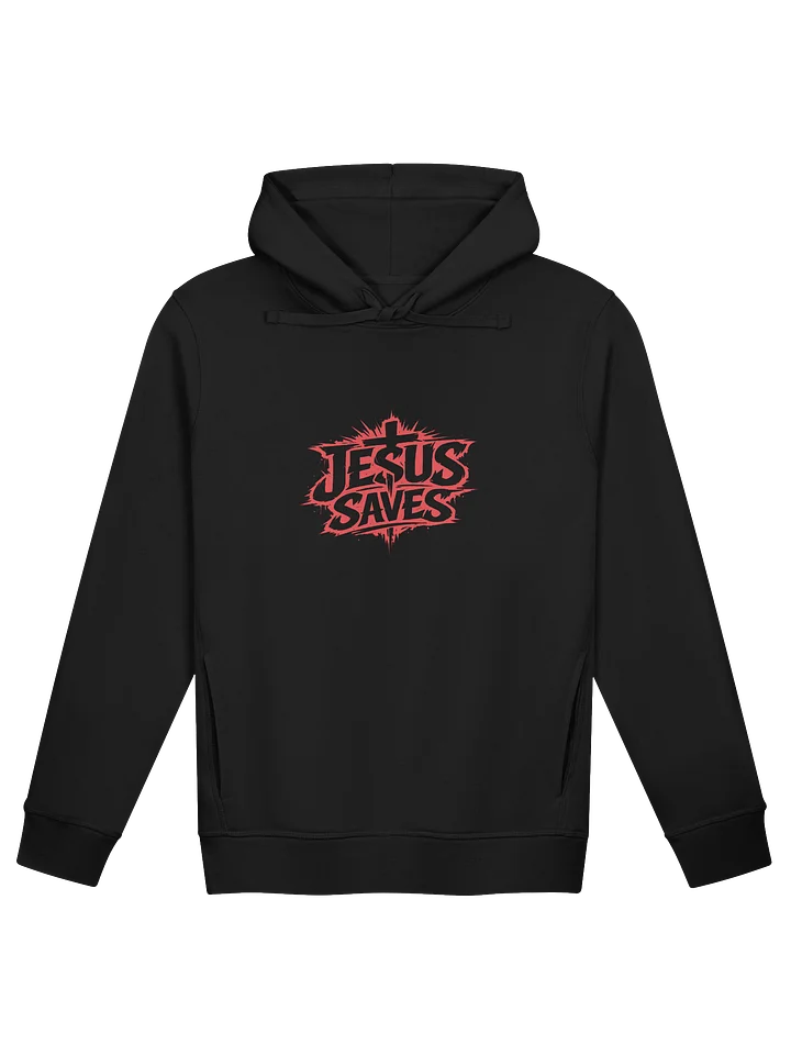 Jesus Saves Hoodie (red text) product image (4)