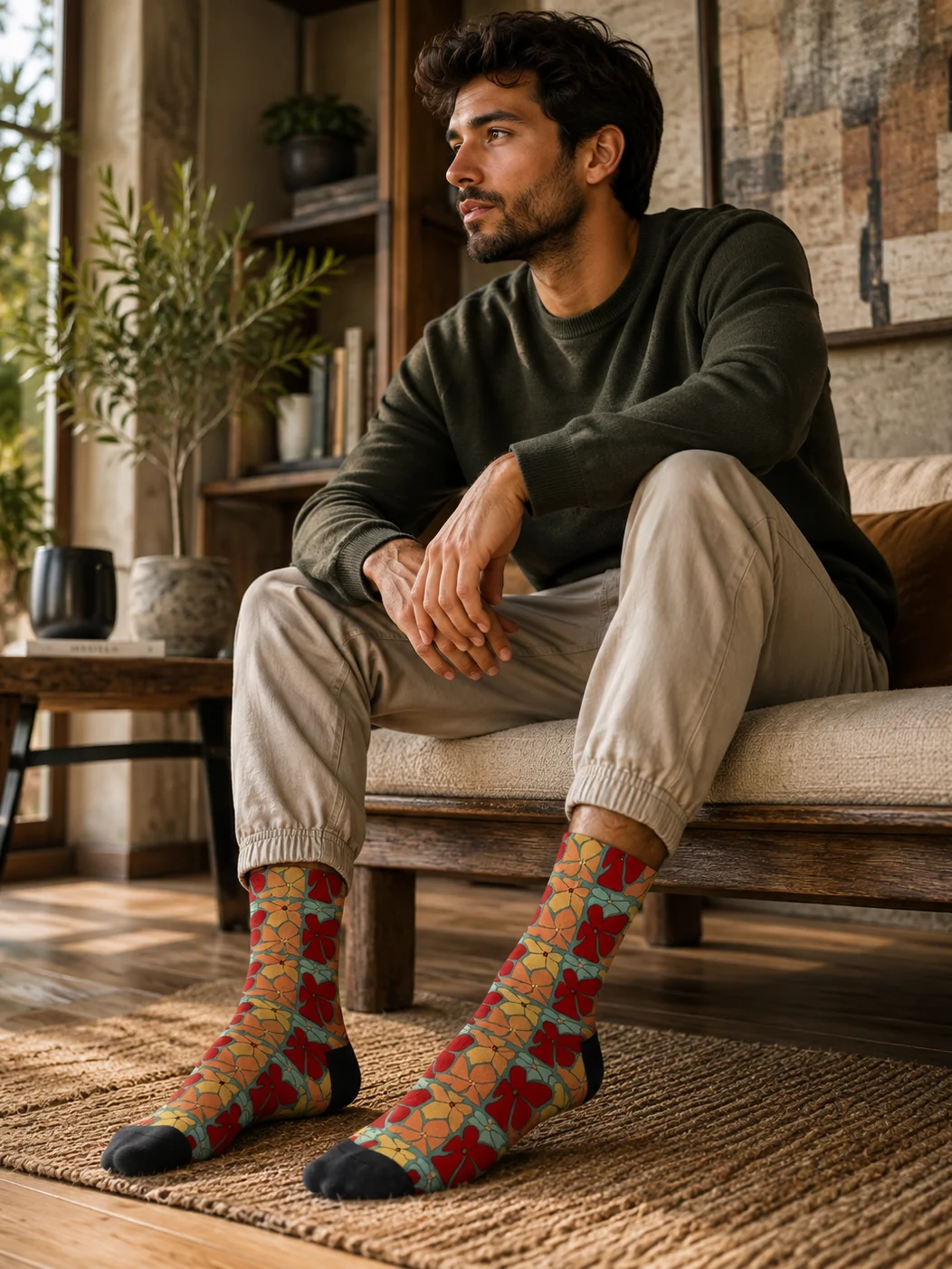 Petals and Olives Premium Sustainable Crew Socks product image (2)