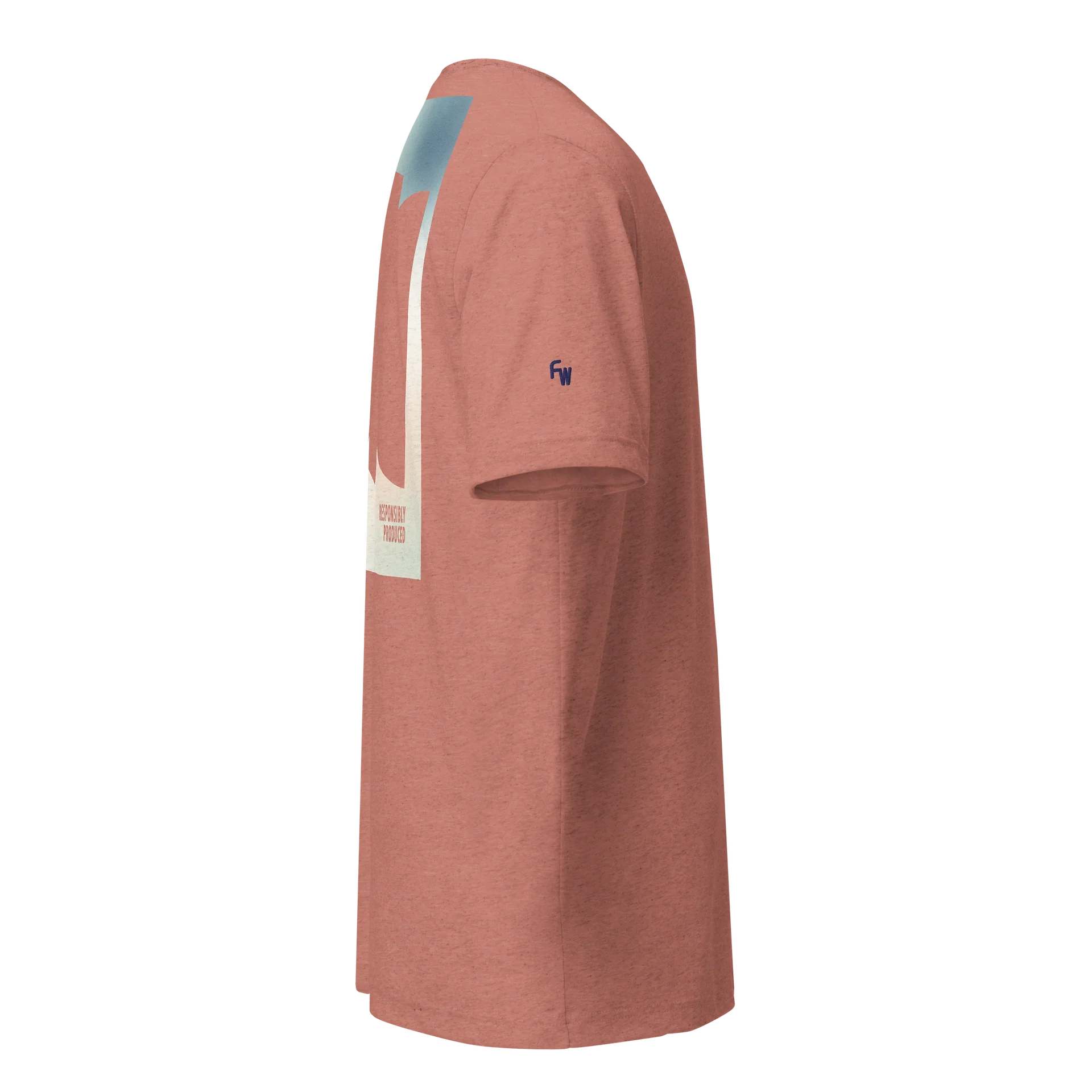 Embroidered Monogram T-Shirt in Mauve Red with Backprint product image (11)