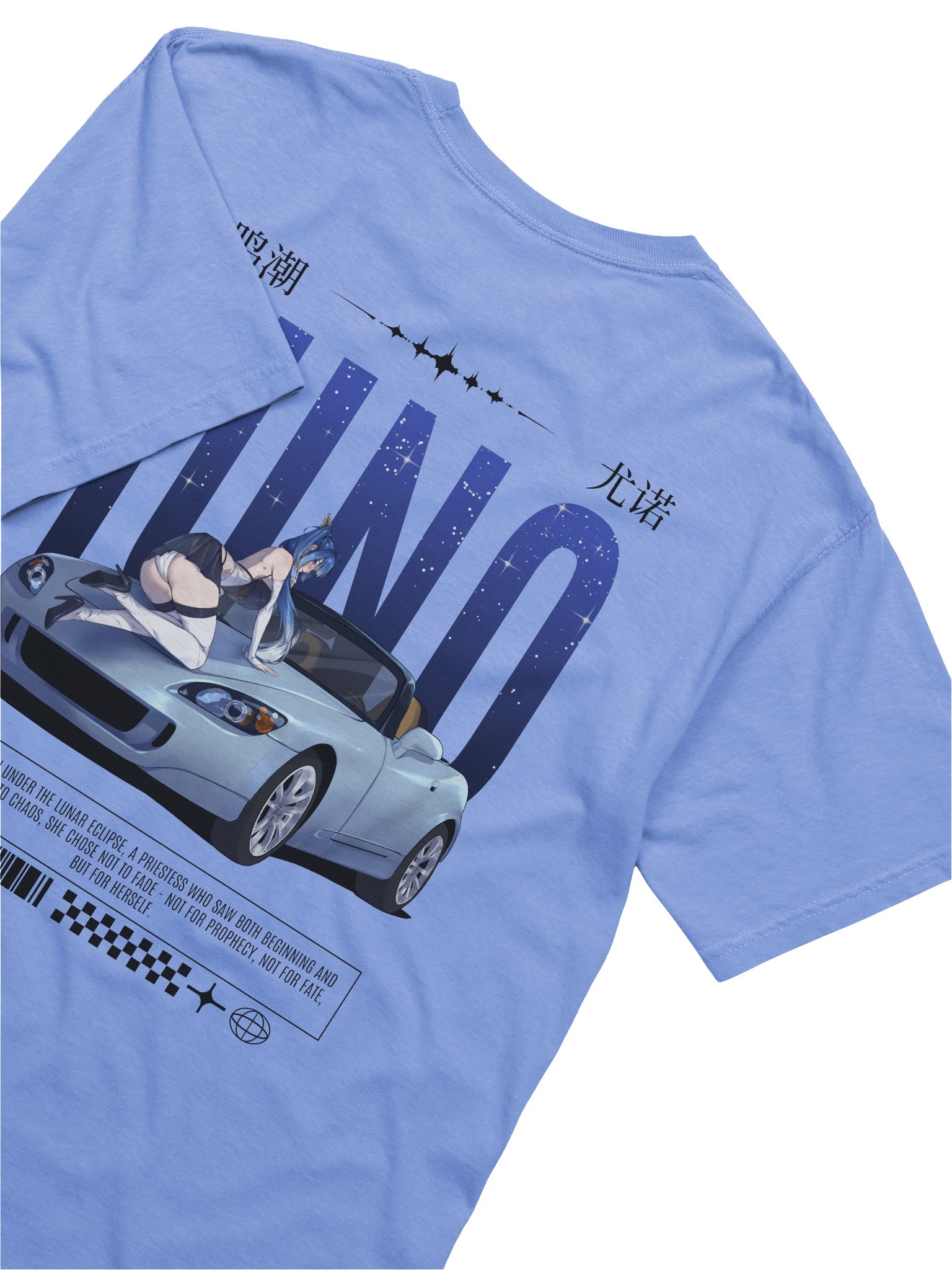 Iuno JDM T-Shirt (Light Colors) | WuWa Anime Streetwear product image (6)